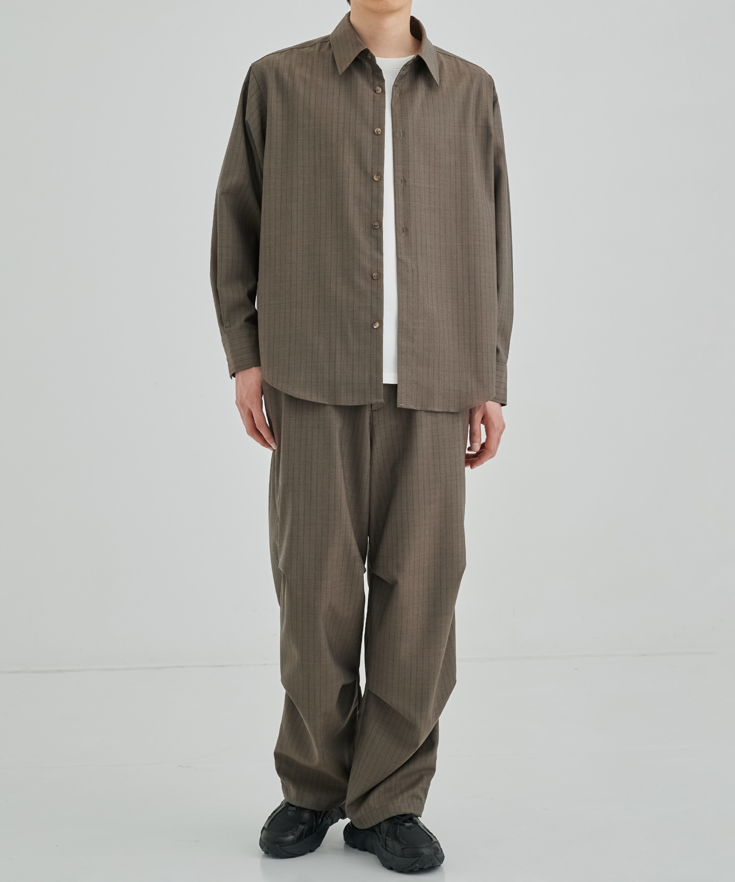 SUMMER WOOL ロングスリーブシャツ