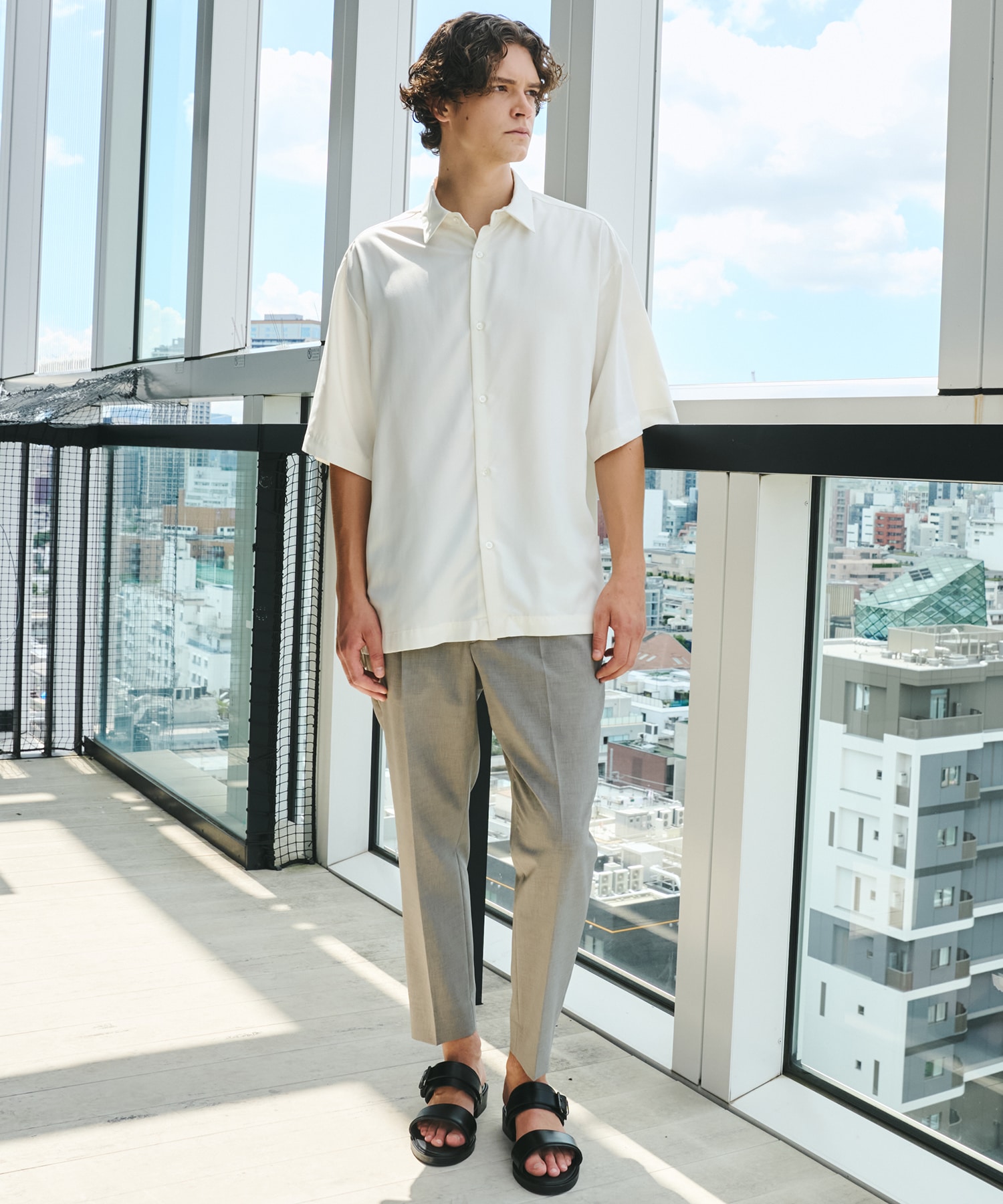 〈一部店舗限定〉DRY RAYON  ショートスリーブシャツ