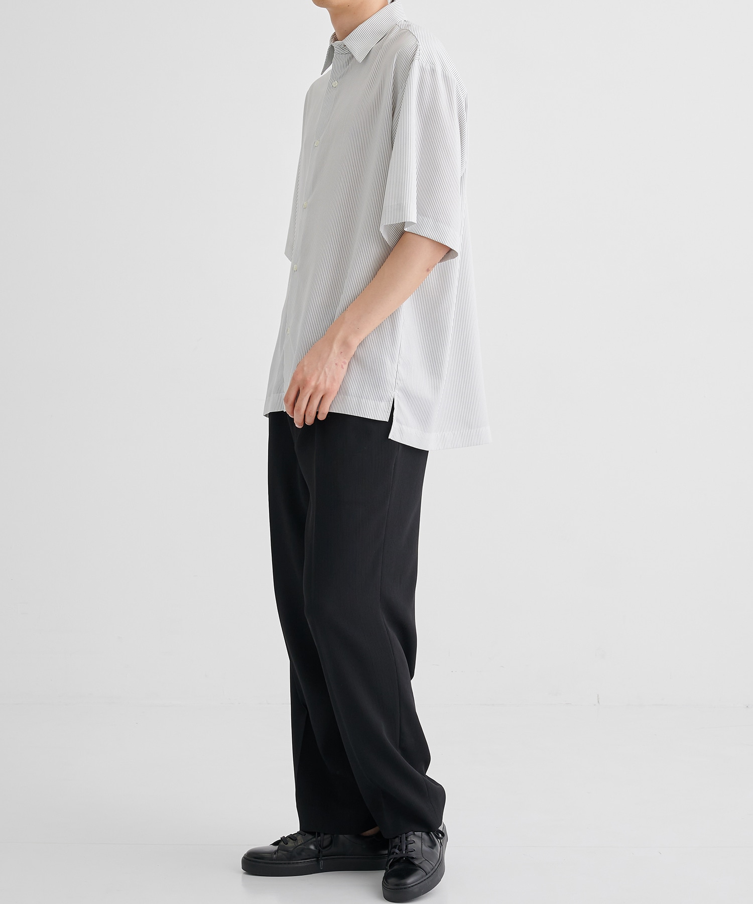 【WEB限定 先行予約】DRY RAYON ストライプショートスリーブシャツ