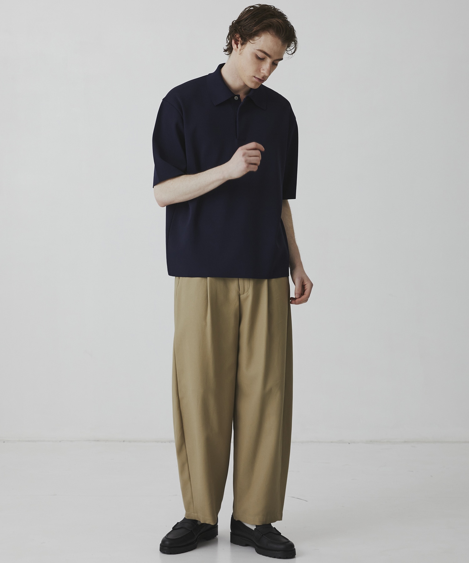 18G サーブルストレッチポロニットTEE