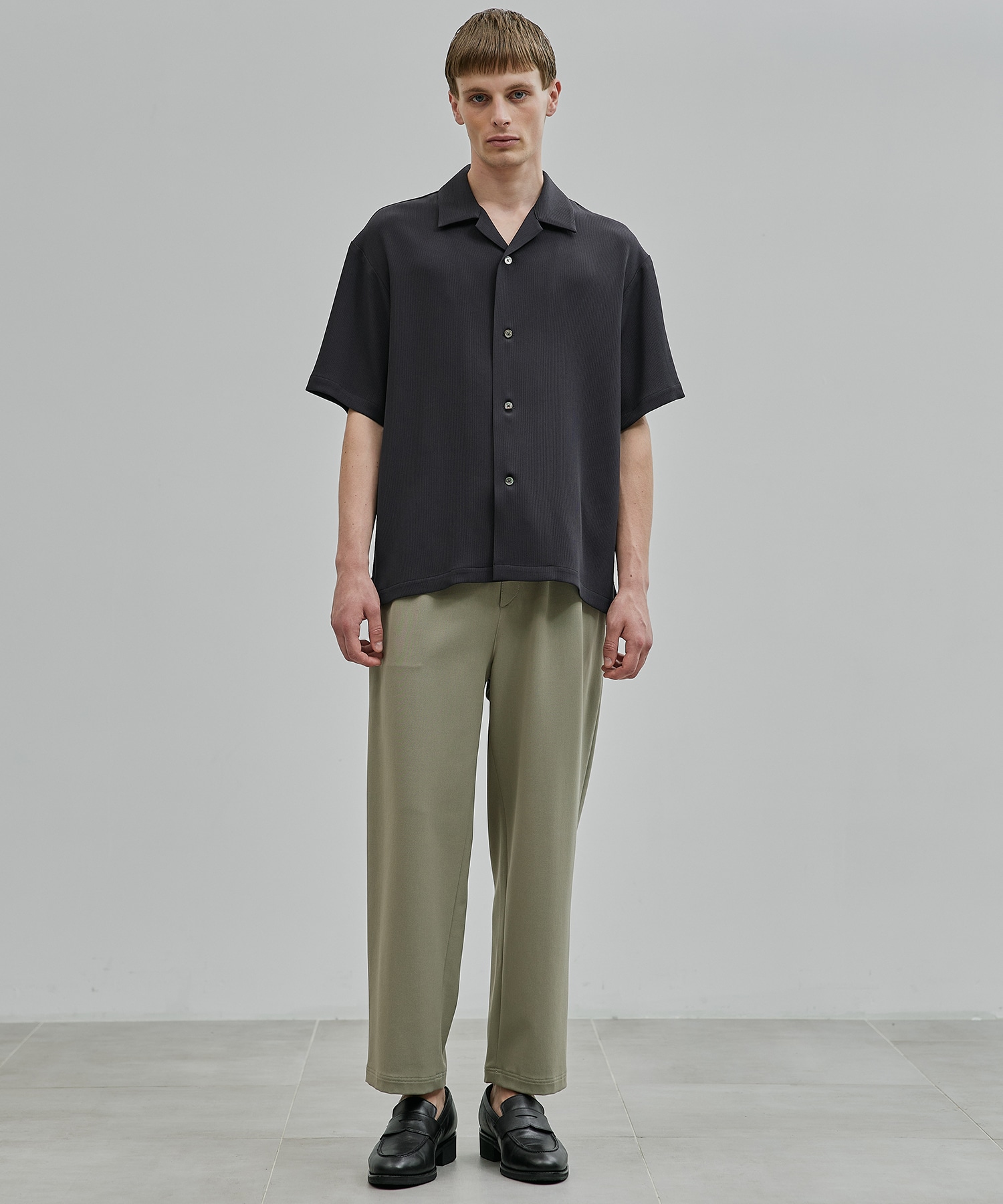 COLD DRY PLEATS オープンカラーシャツ