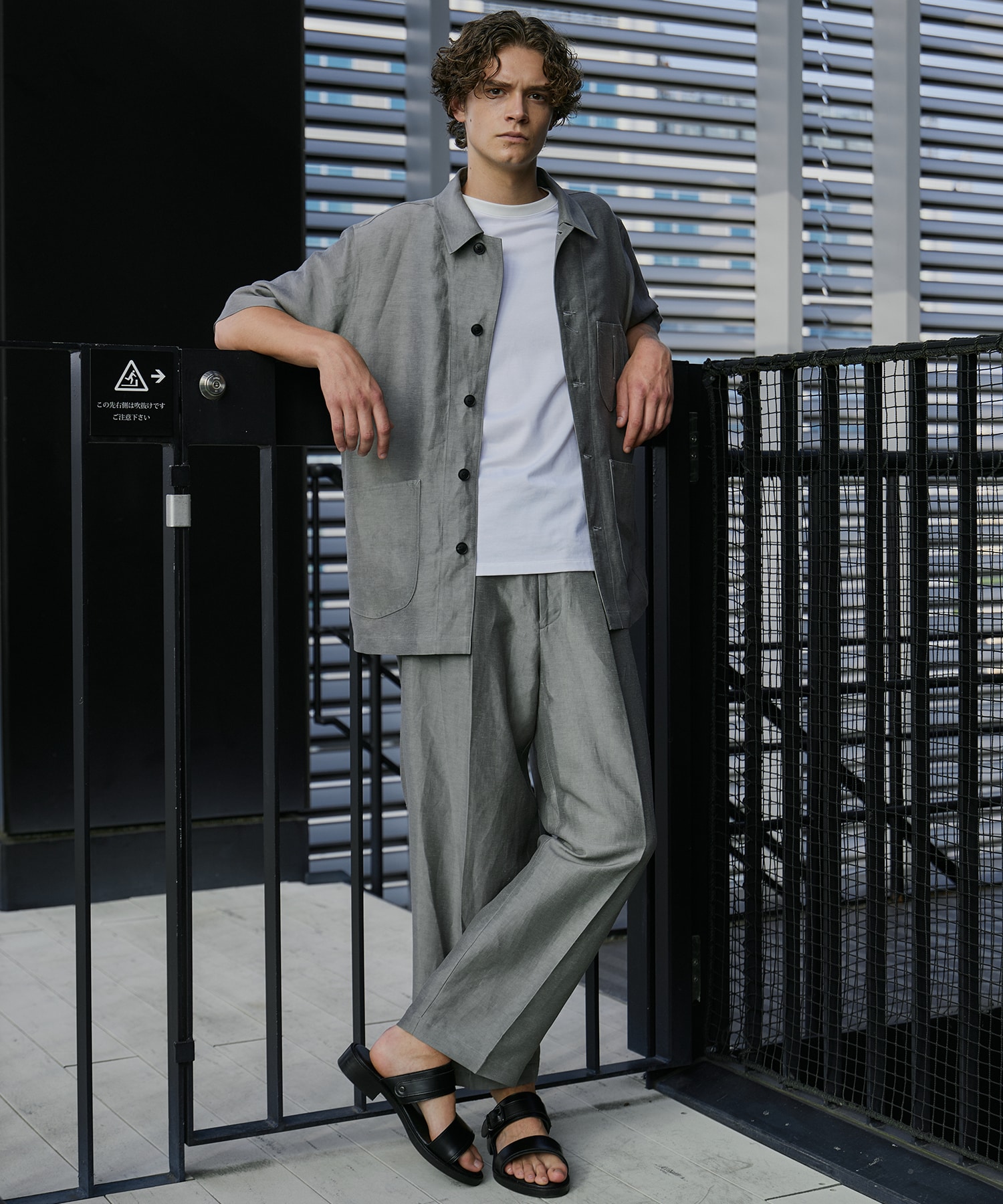 【7/10(木) 18:00~ 発売開始】リネンキュプラ レイルロードシャツ S/S