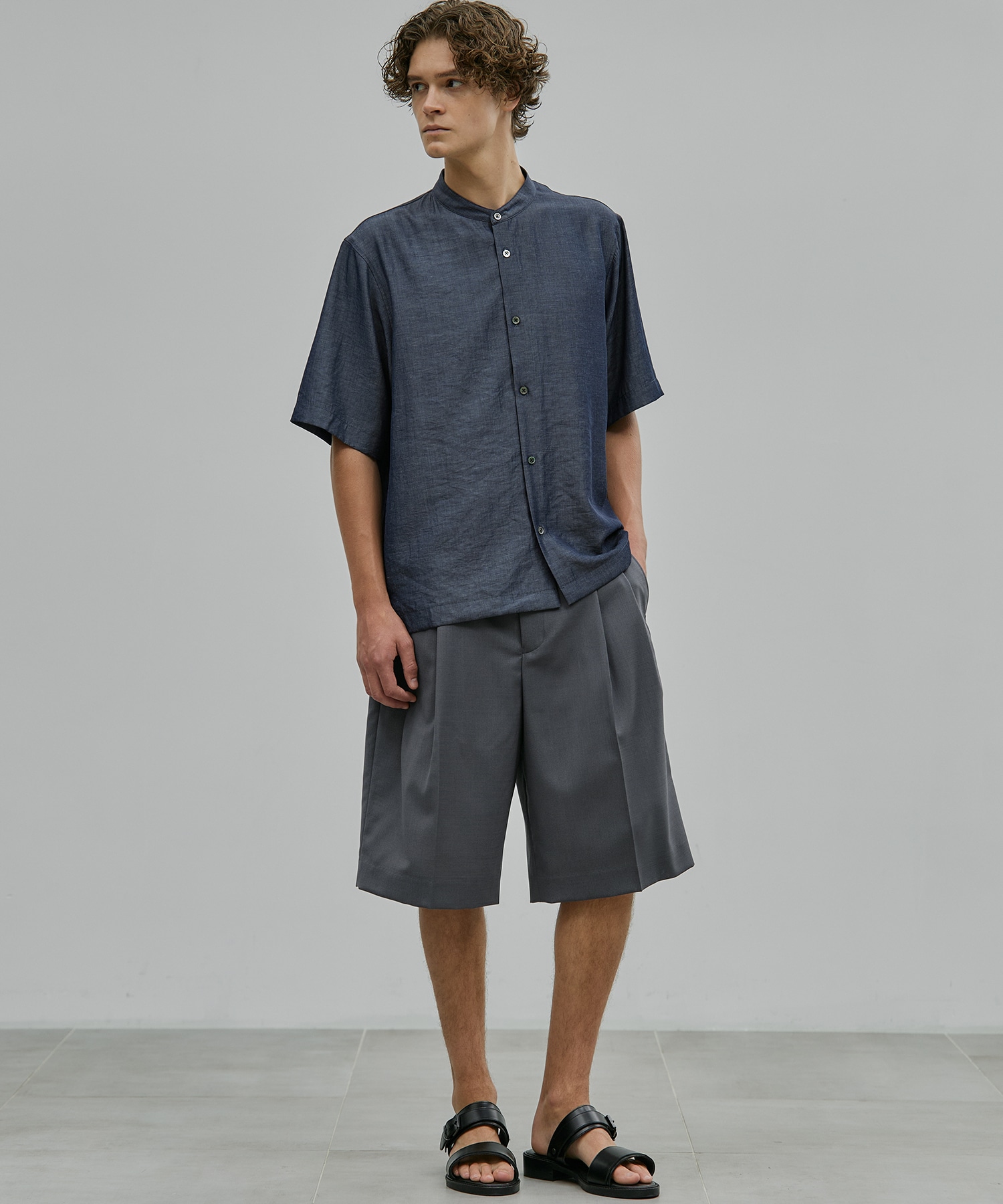SUMMER WOOL 2タックイージーショーツ