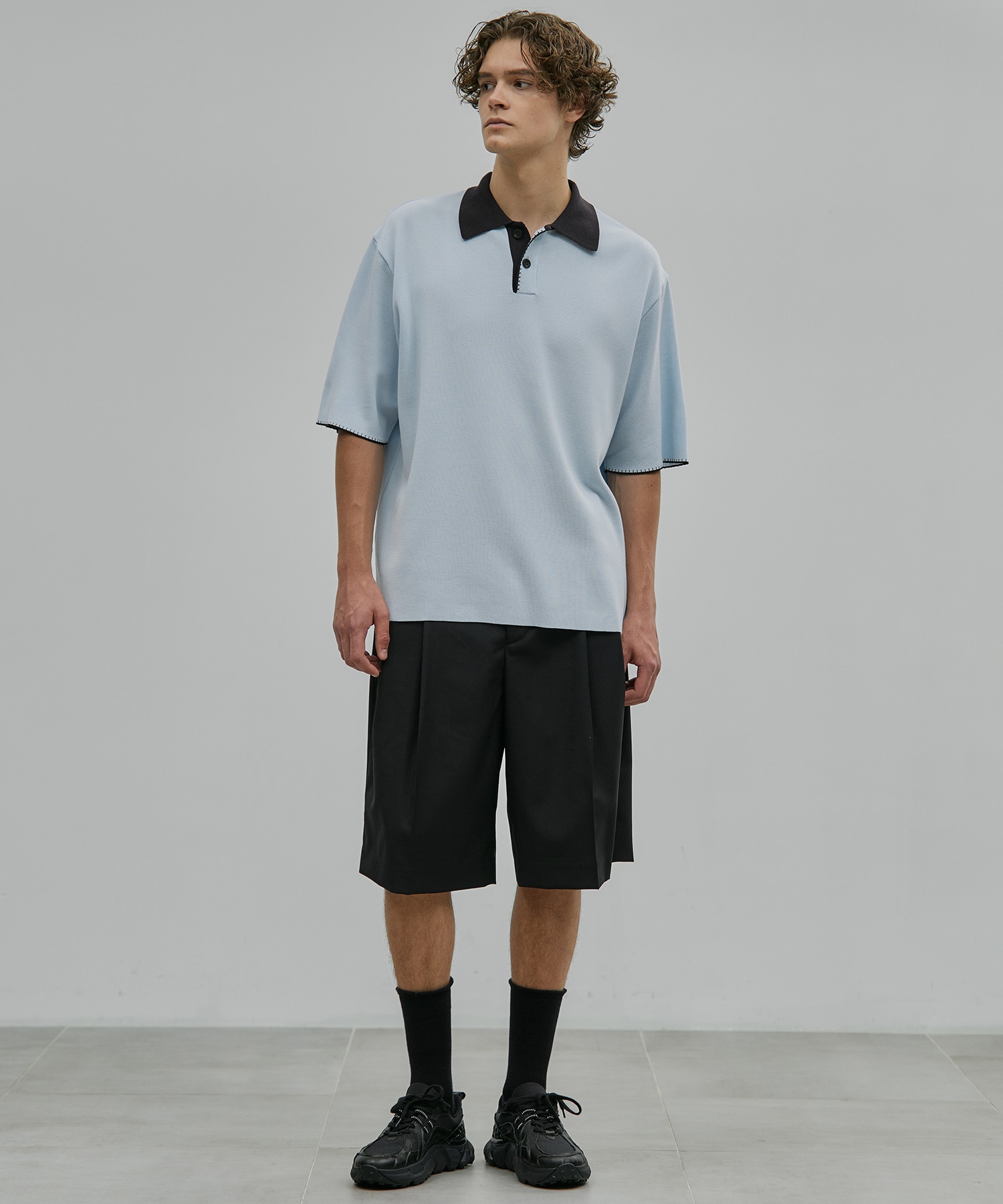 SUMMER WOOL 2タックイージーショーツ