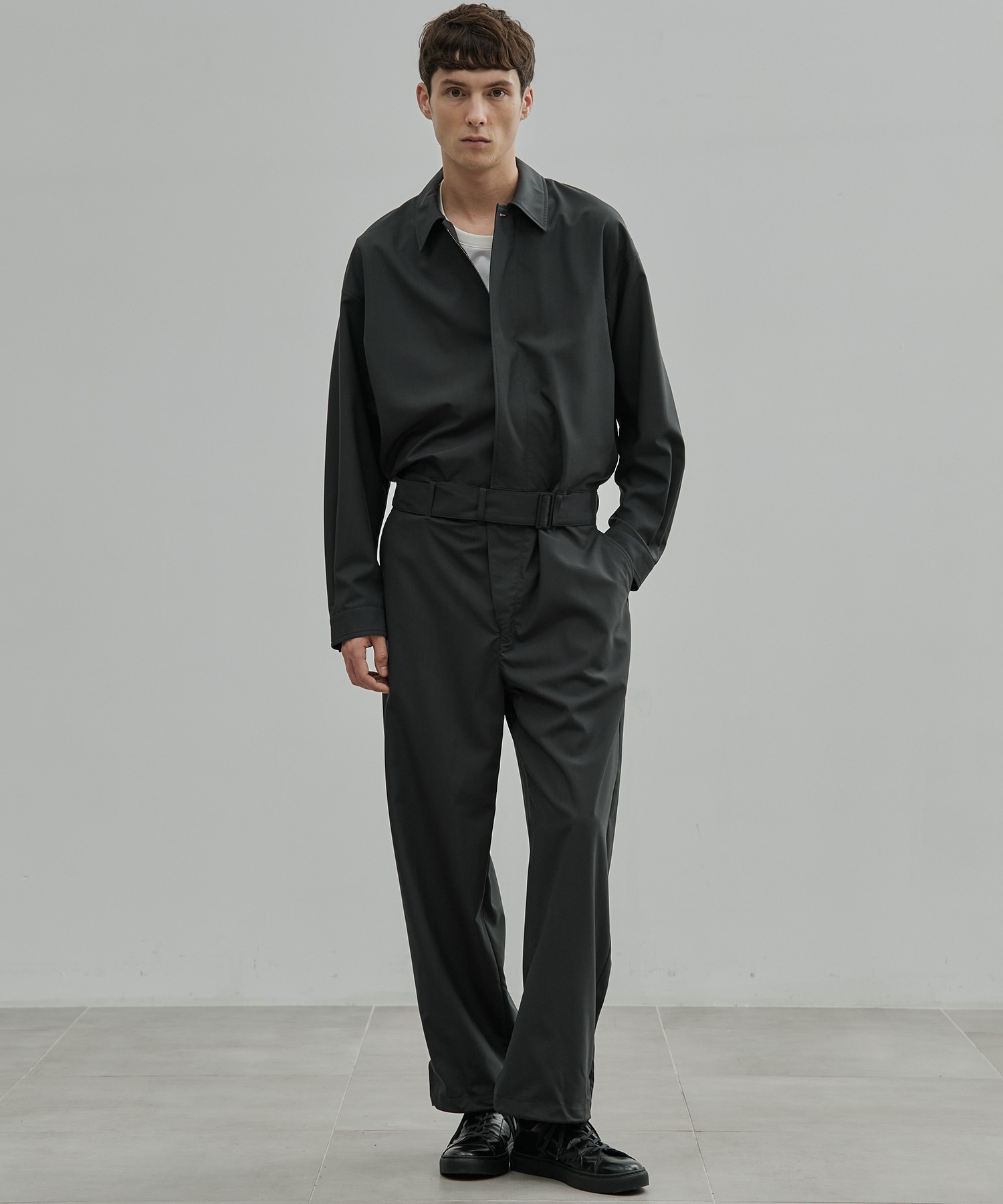 Super120s Wool Typewriter Jumpsuit