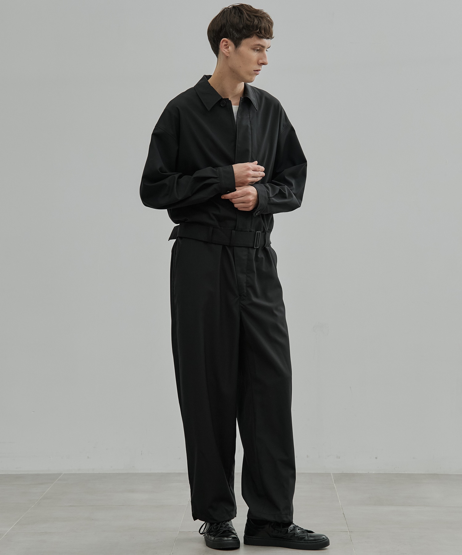 Super120s Wool Typewriter Jumpsuit
