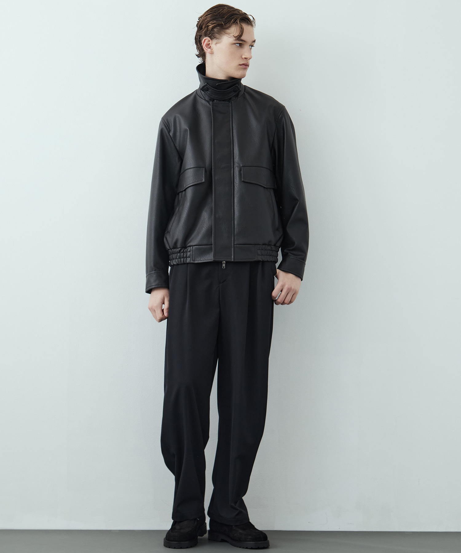 VINTAGE LEATHER ブルゾン