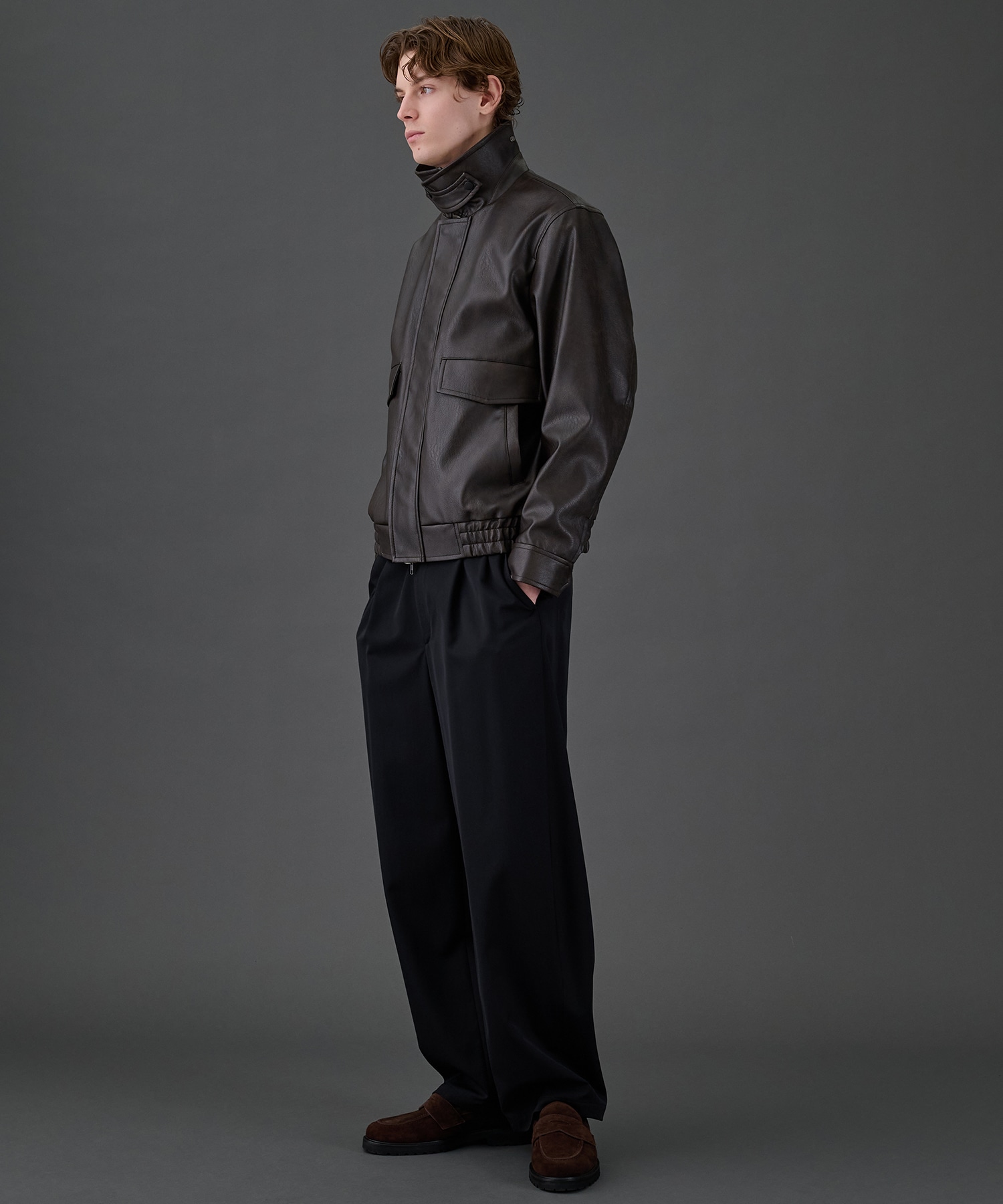 VINTAGE LEATHER ブルゾン