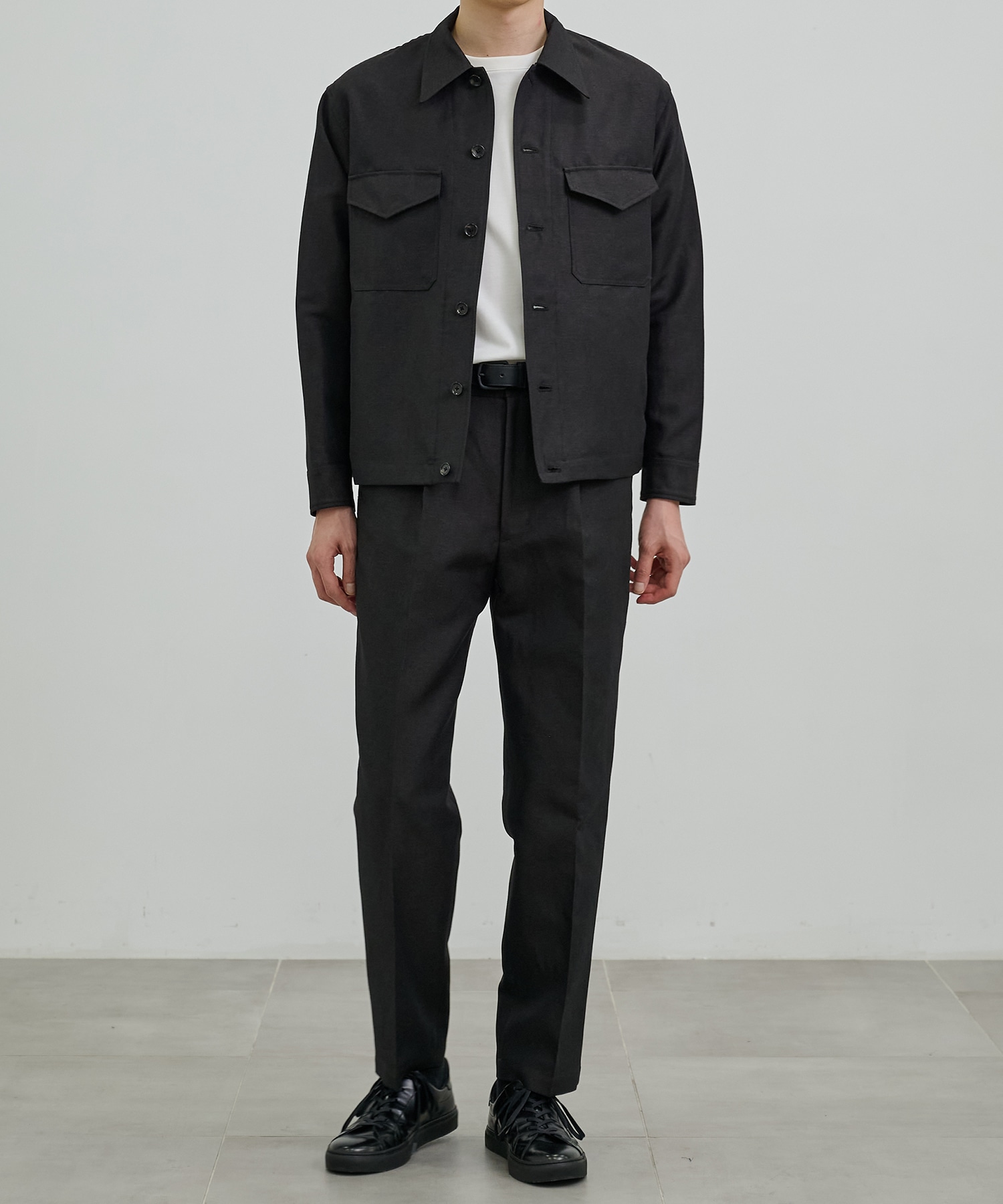 WOOL LINEN CPOブルゾン