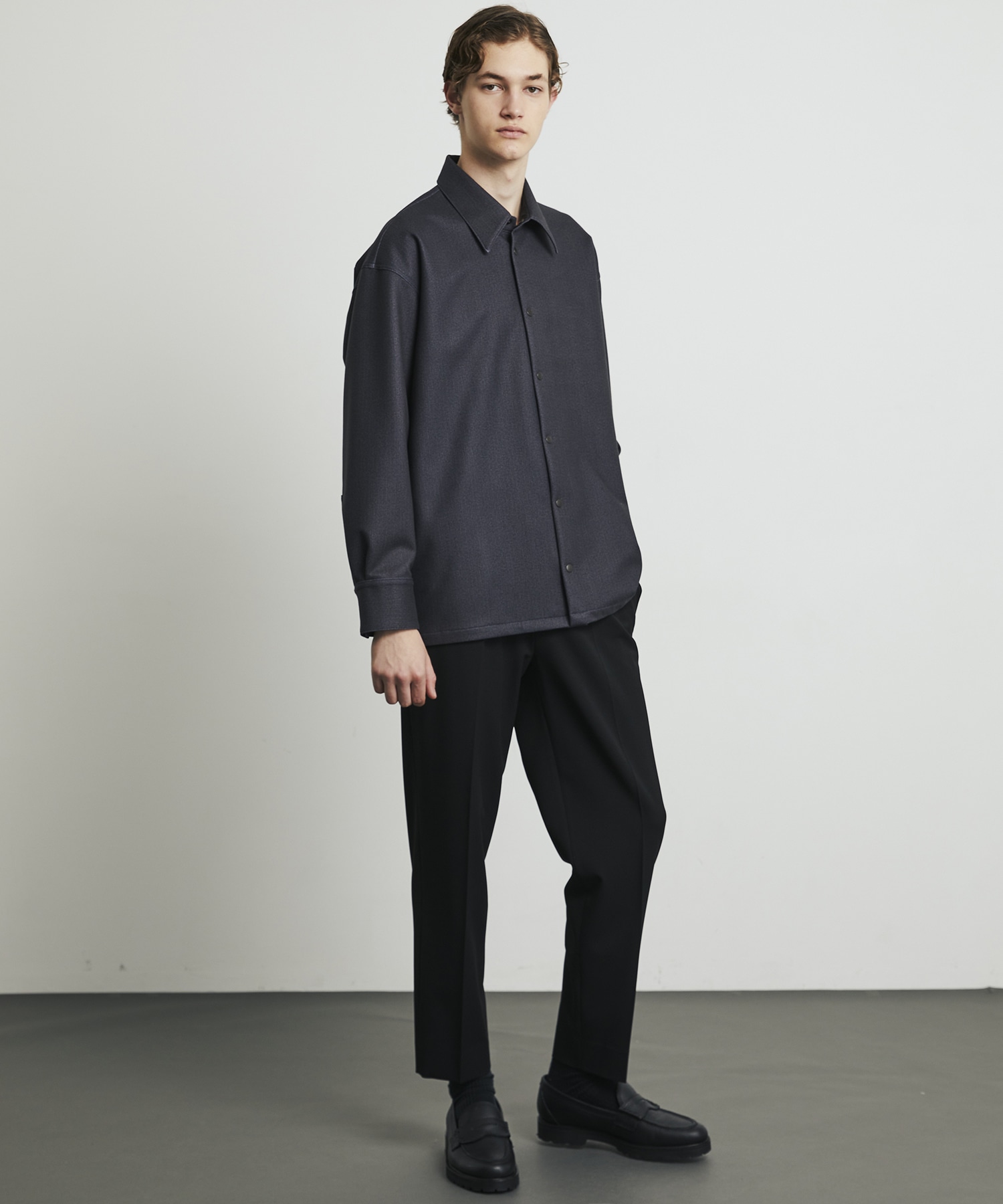 〈WEB限定|残りわずか〉+3.6℃ダウンファブリックL/Sシャツ