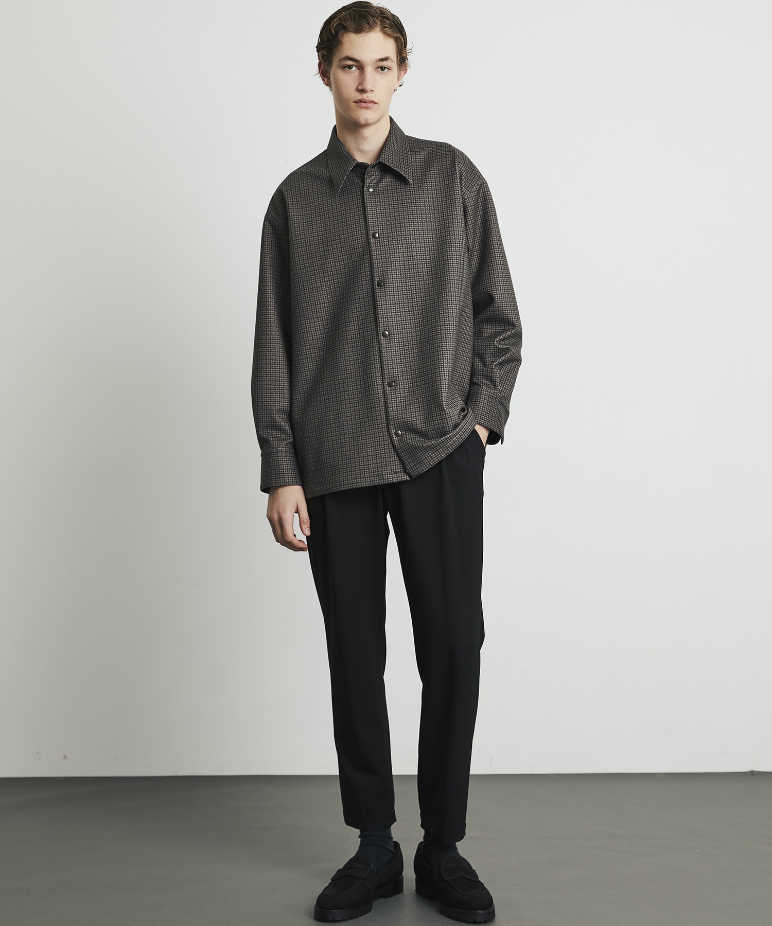 〈WEB限定〉＋3.6℃ダウンファブリックL/Sシャツ