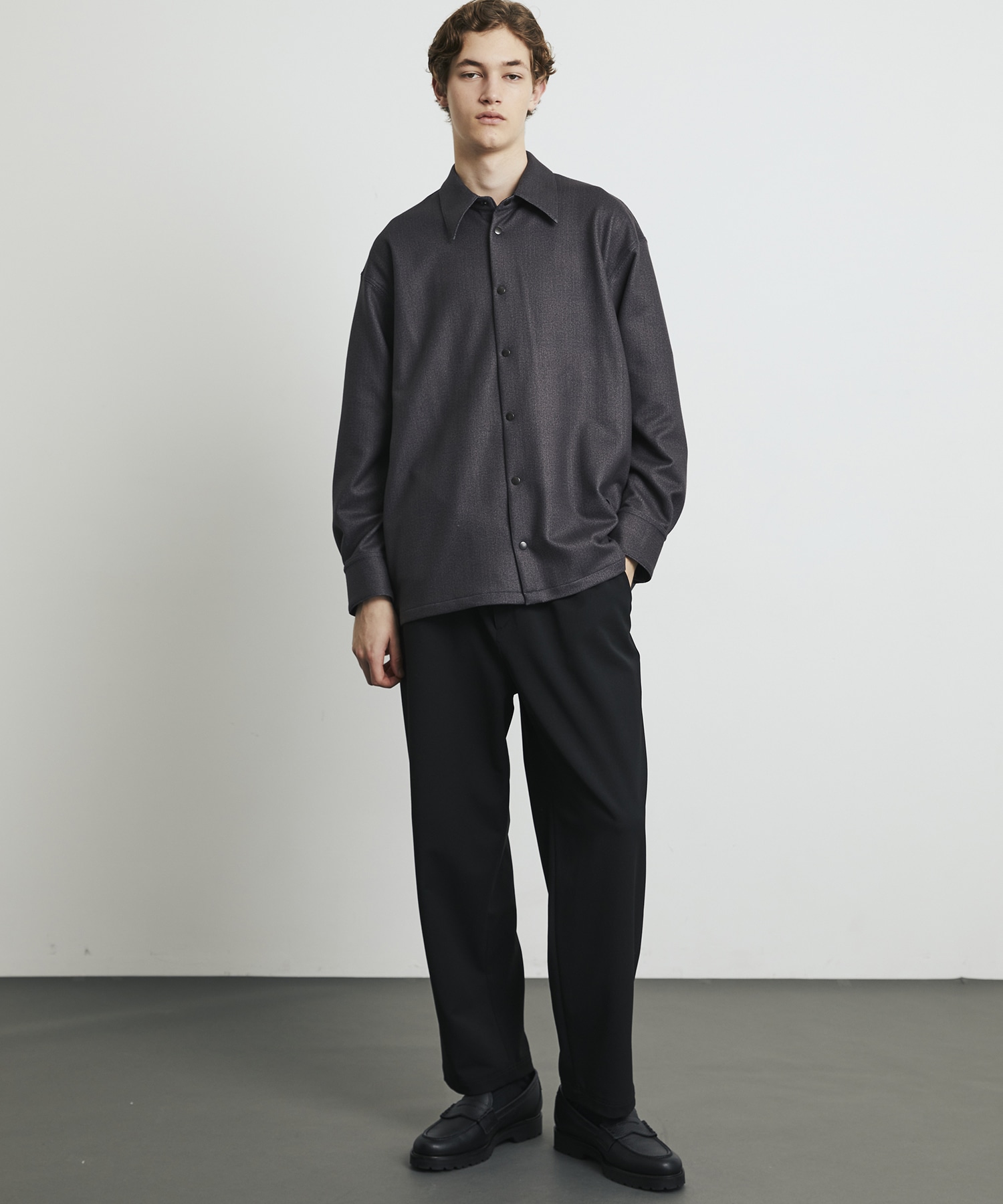 〈WEB限定|残りわずか〉+3.6℃ダウンファブリックL/Sシャツ