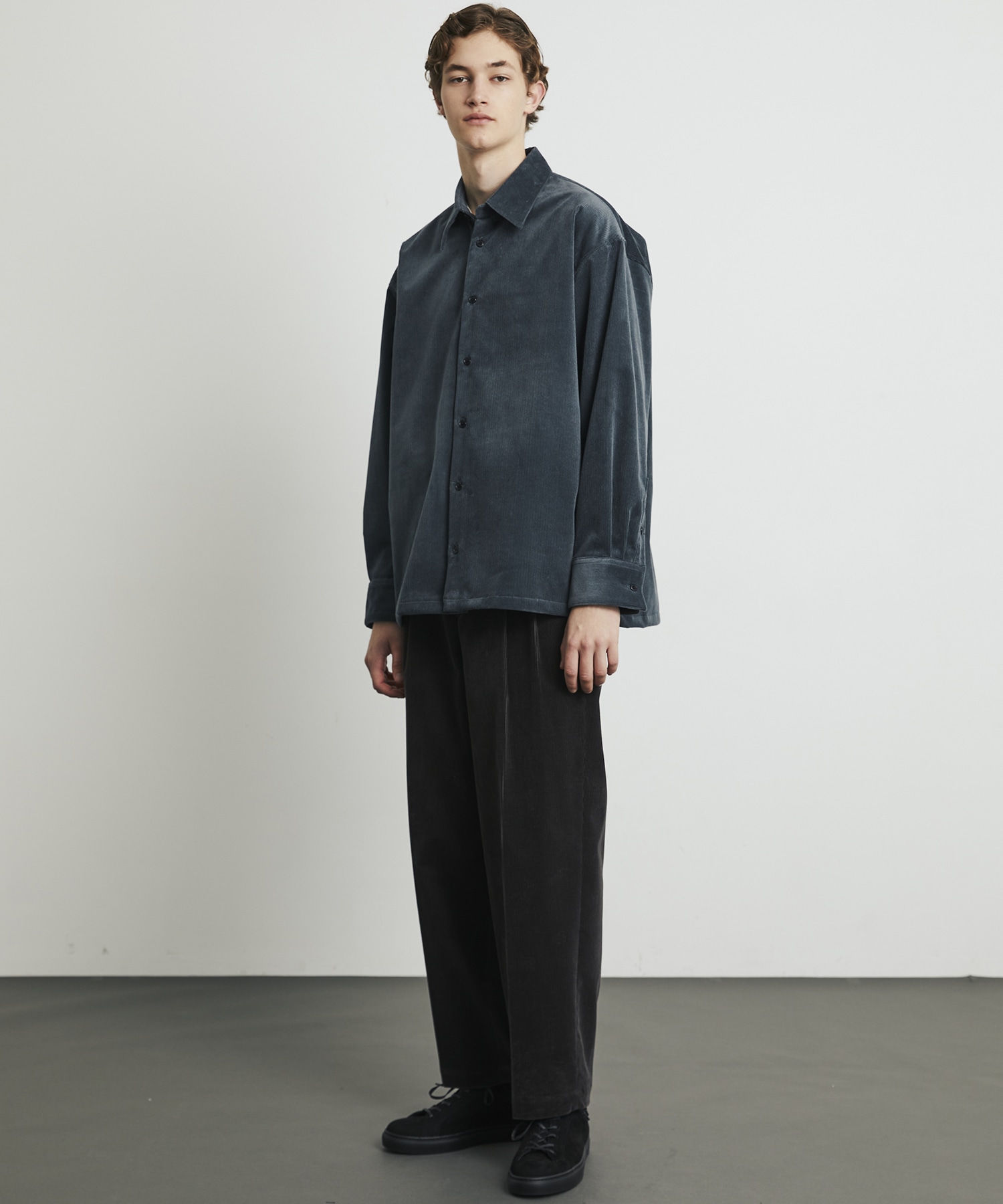 WOOL CORDUROY ロングスリーブシャツ