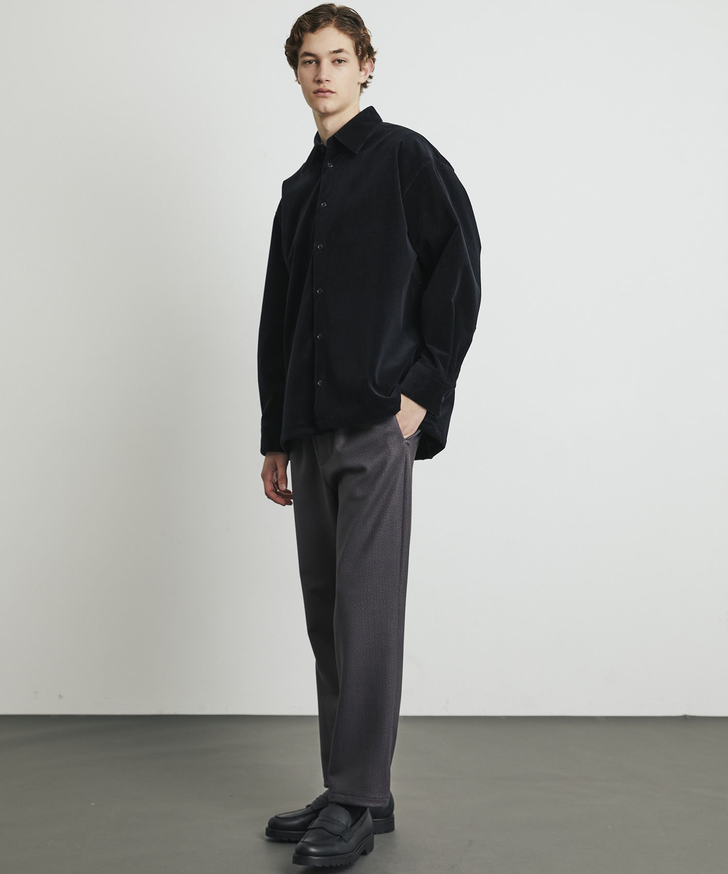 WOOL CORDUROY ロングスリーブシャツ