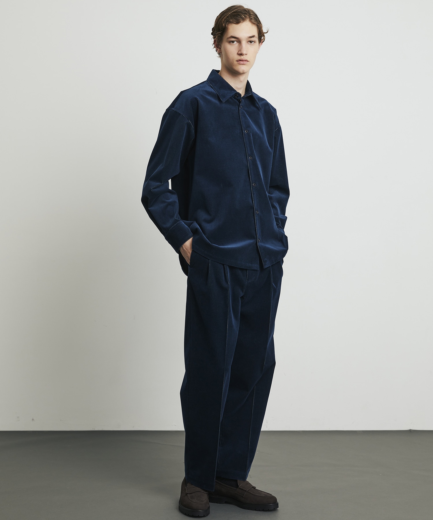 WOOL CORDUROY ロングスリーブシャツ