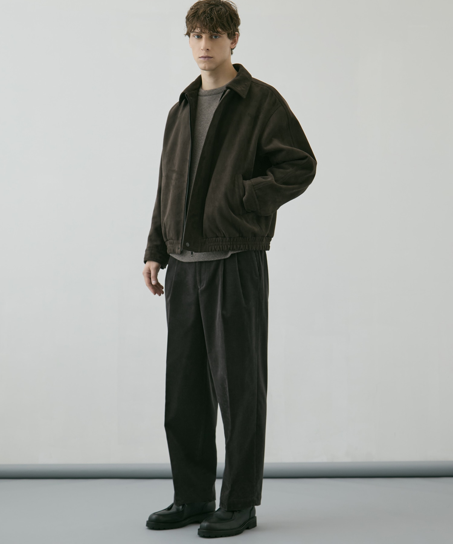 〈WEB限定｜先行予約〉LEATHER TEX SUEDE FLIGHT JACKET