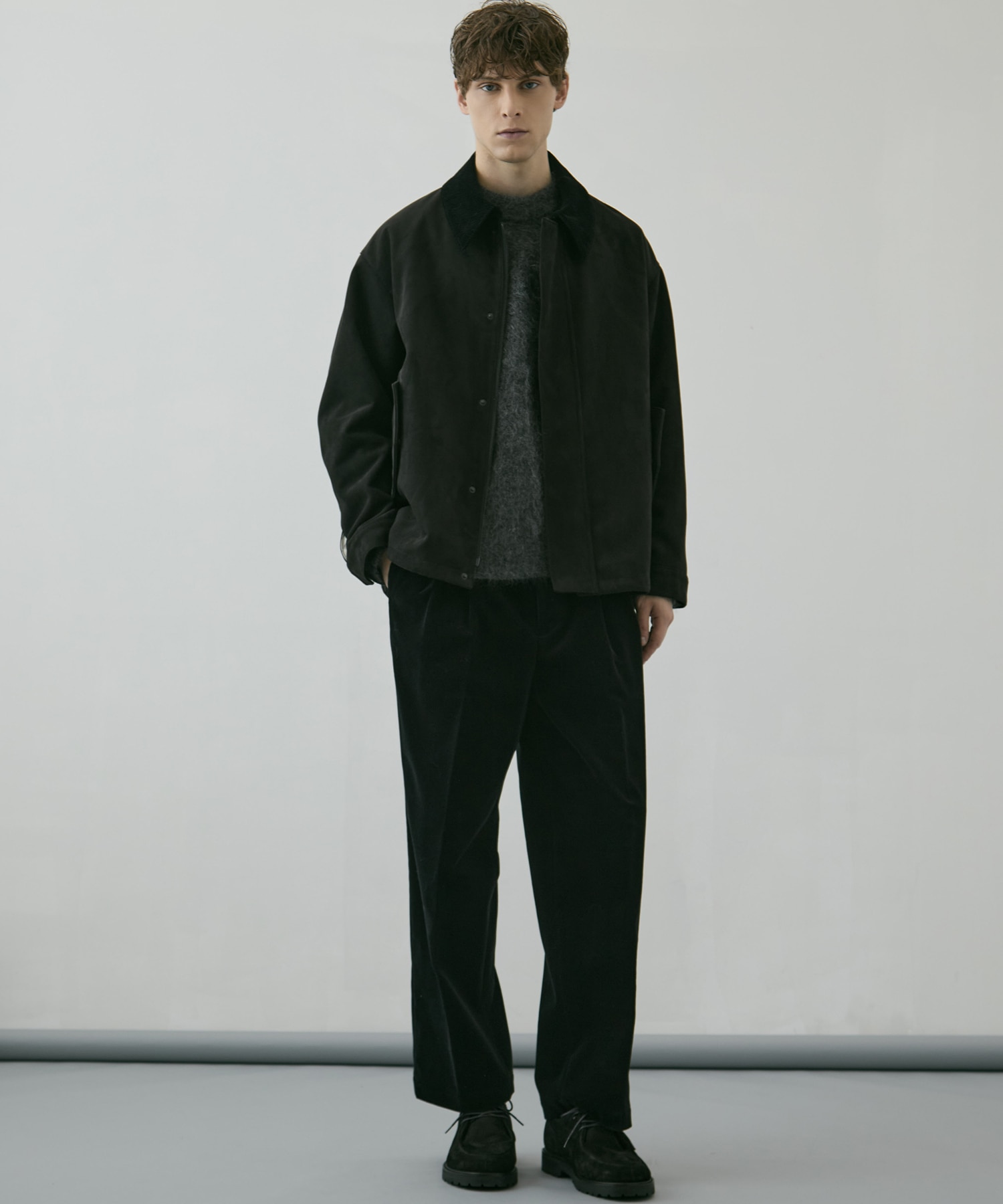 〈WEB限定｜先行予約〉LEATHER TEX SUEDE HUNTING JACKET