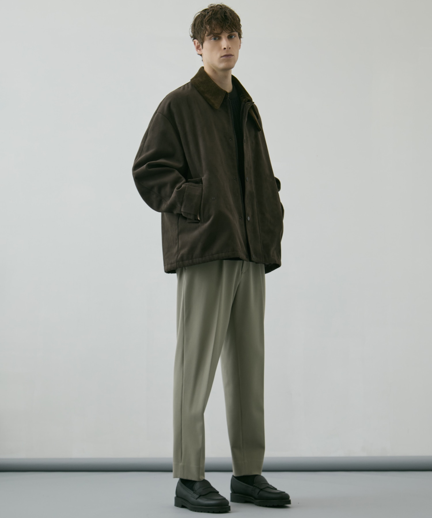 〈WEB限定｜先行予約〉LEATHER TEX SUEDE HUNTING JACKET