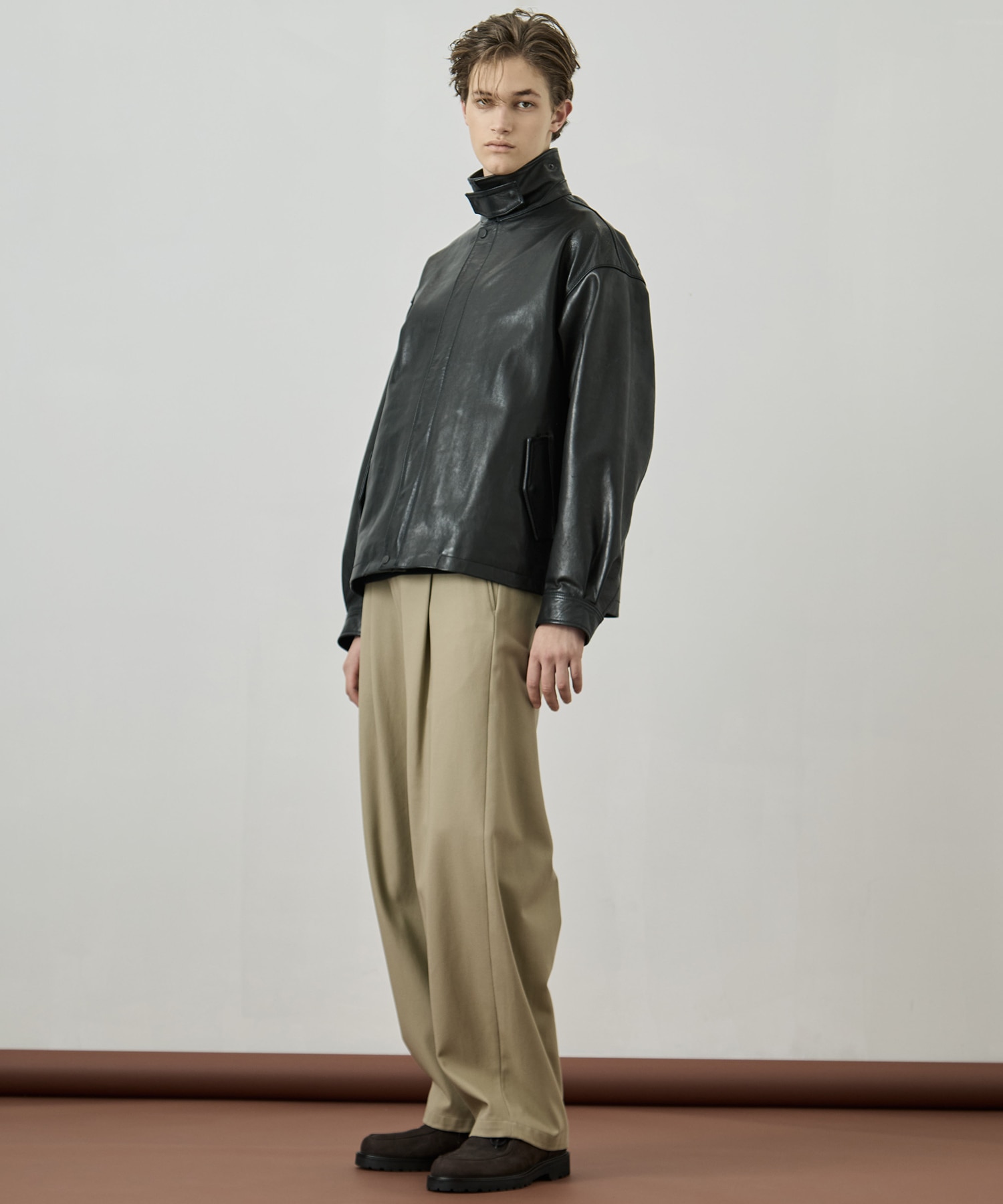 WATER BUFFALO フライトレザーブルゾン