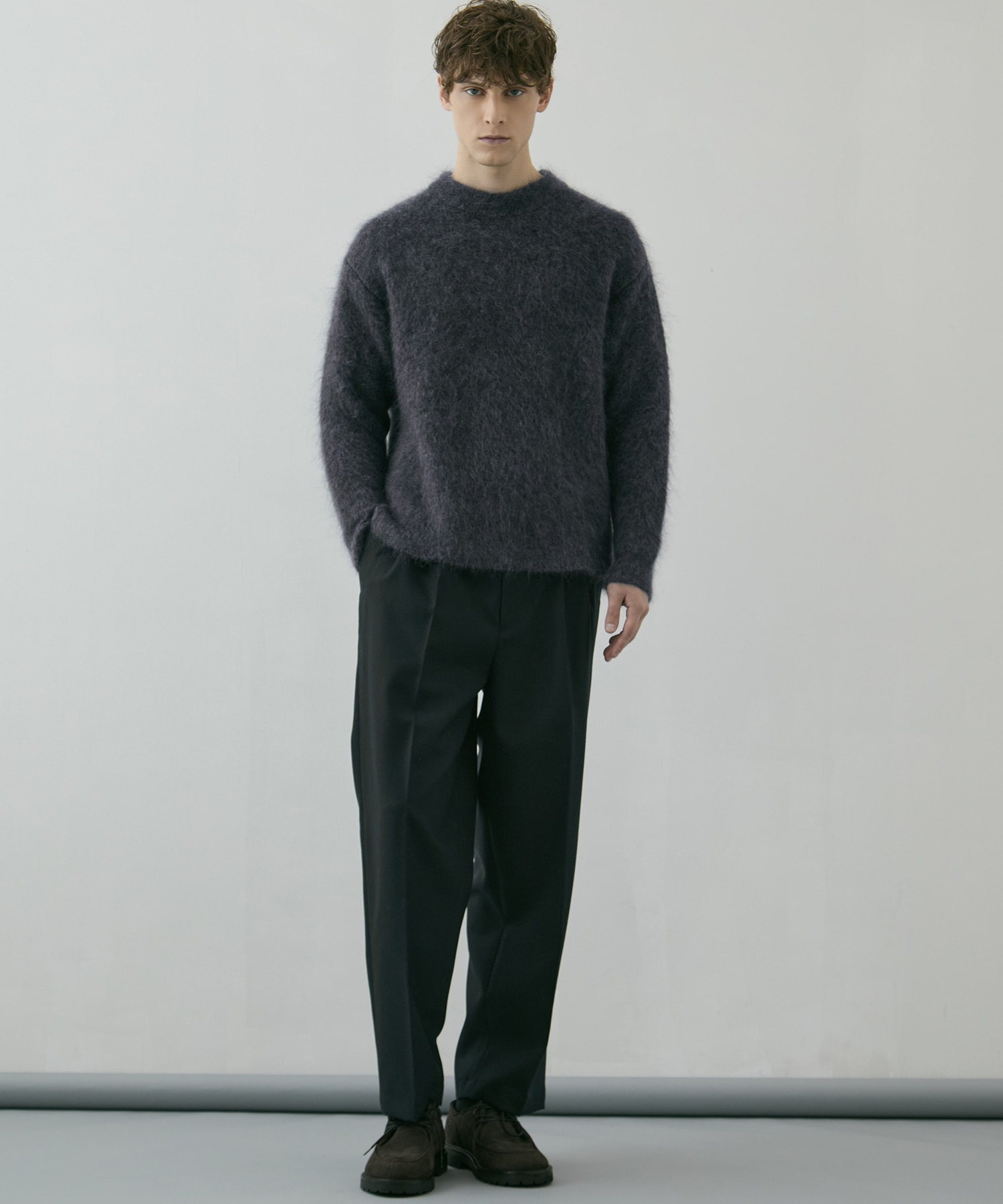 〈WEB限定｜先行予約〉キッドモヘアシャギーニットPO