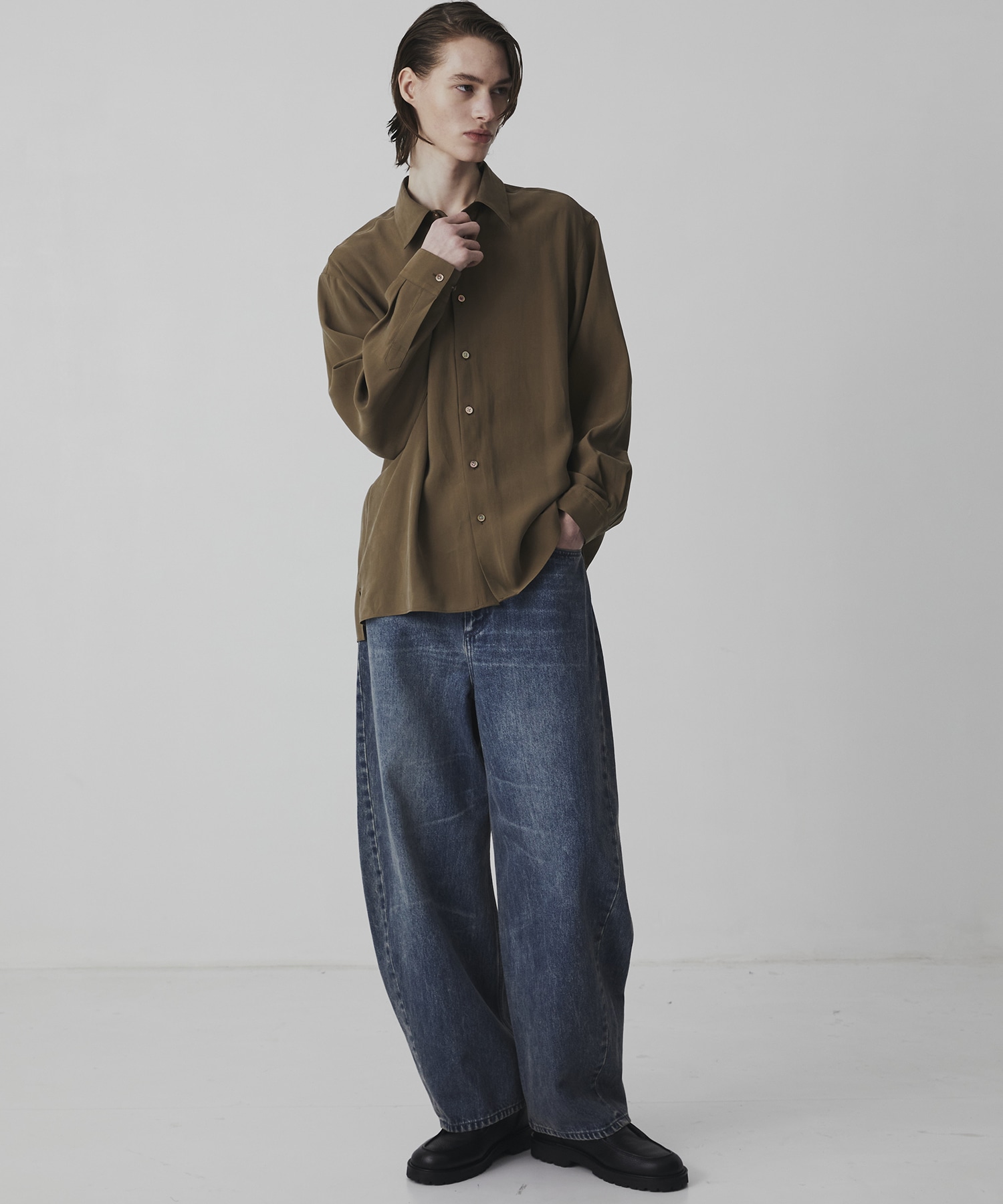 〈2026SS｜WEB限定｜限定7着〉フィブリルレーヨン リラックスシャツ