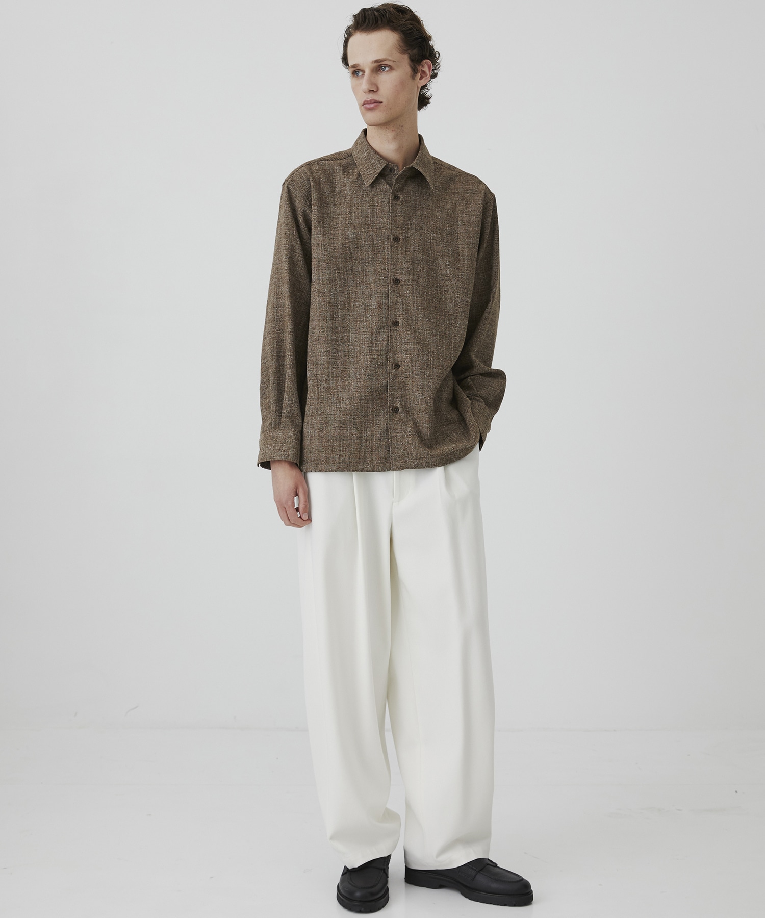 ライトツイード ロングスリーブシャツ