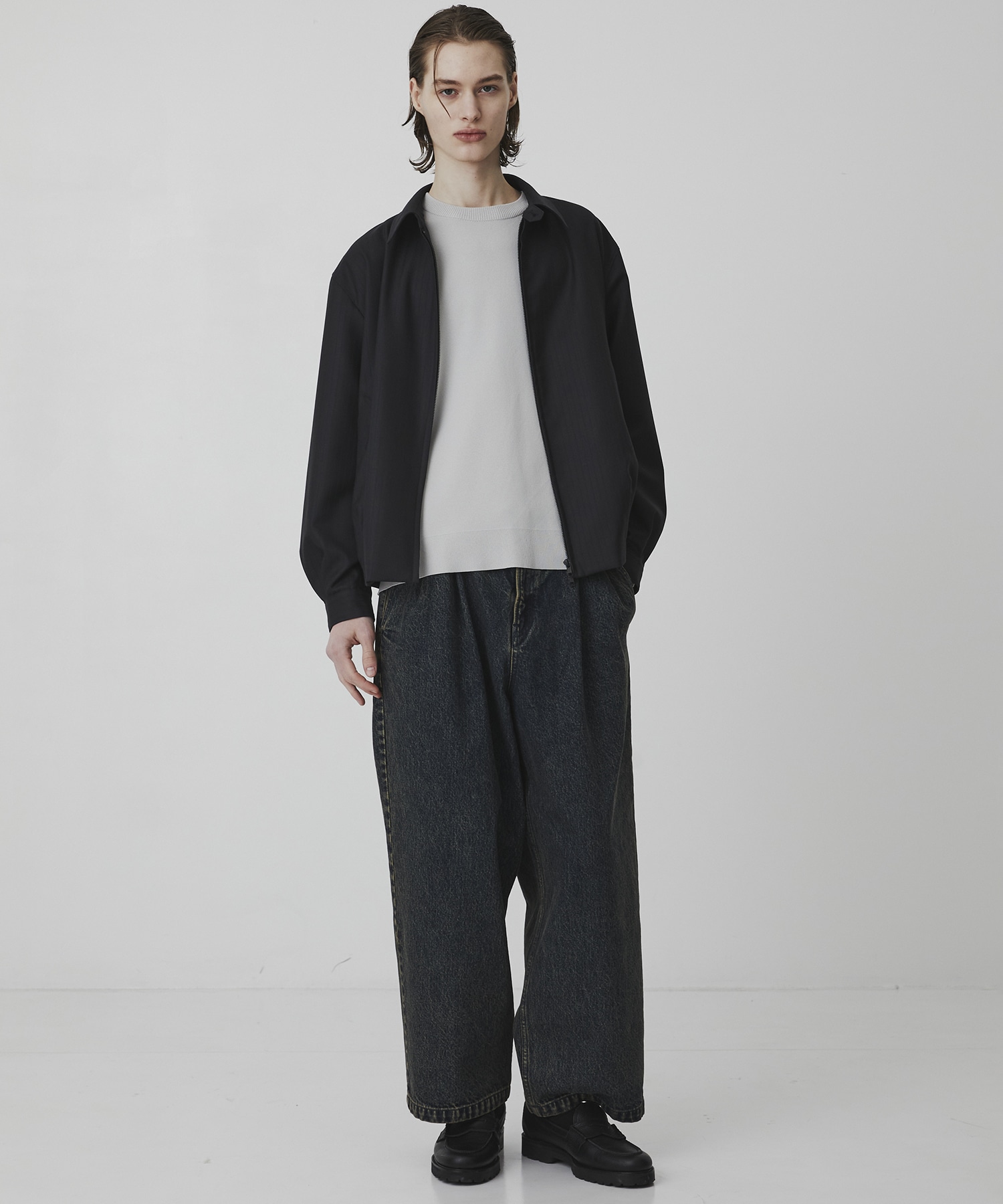 〈2026SS〉RWS CHUBUT WOOL バルーンジップブルゾン