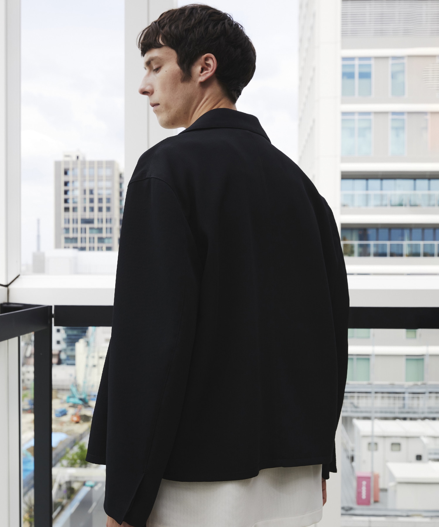 〈残りわずか|再入荷なし〉COLD DRY PLEATS ハリントンブルゾン