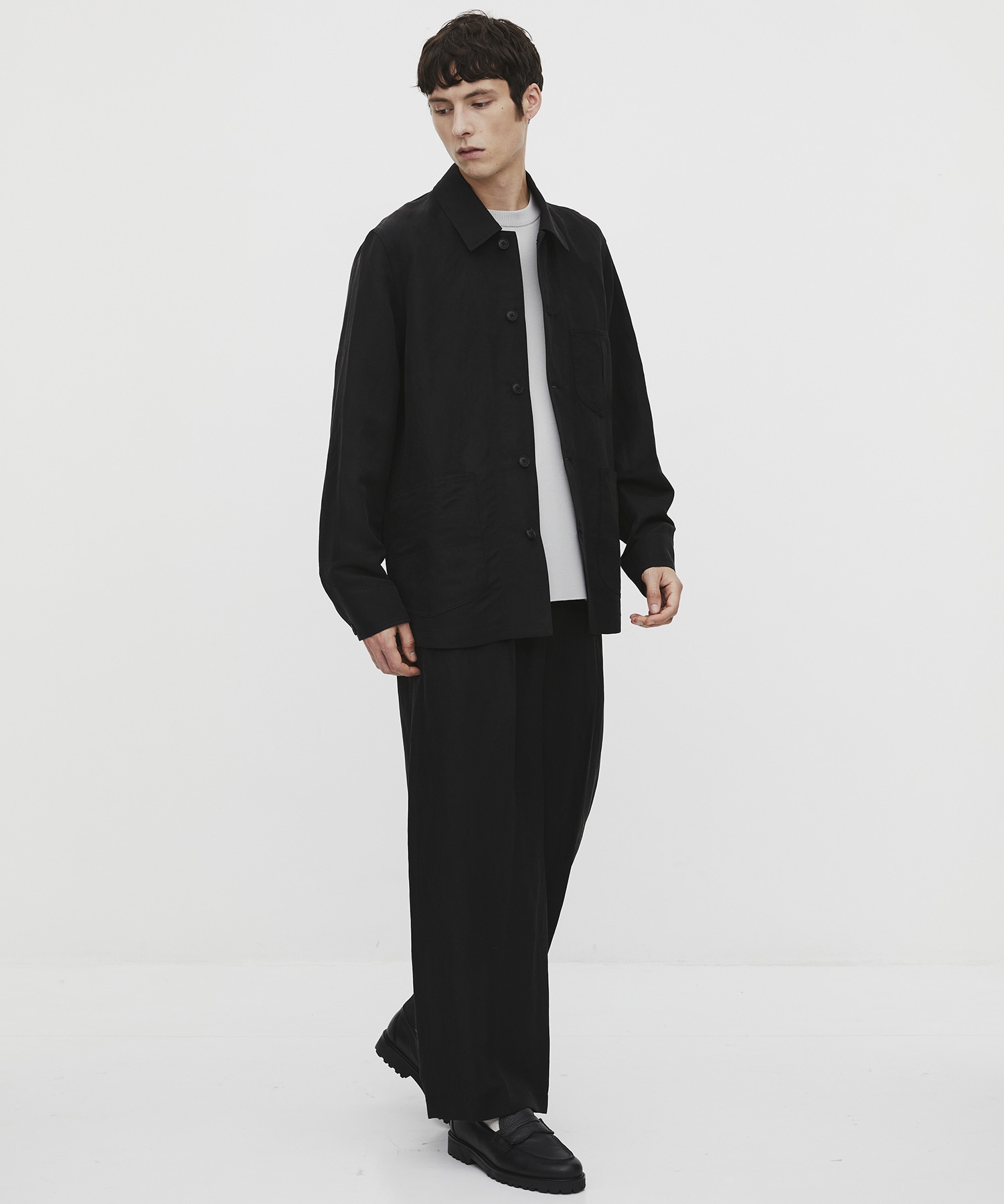 〈残りわずか｜再入荷なし〉VINTAGE SILK LINEN カバーオール