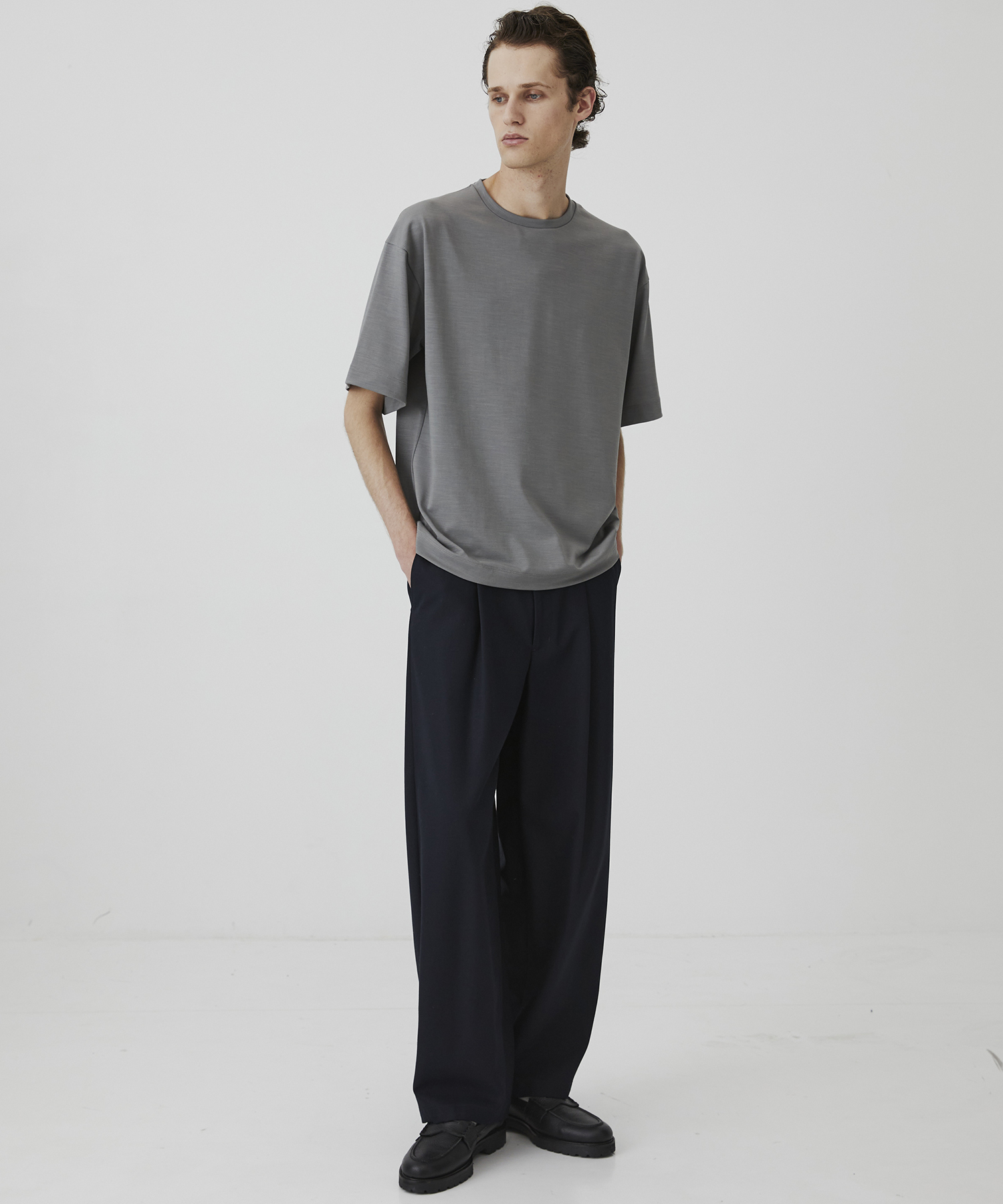 Super 140s ウールテクノラマ リラックスTシャツ