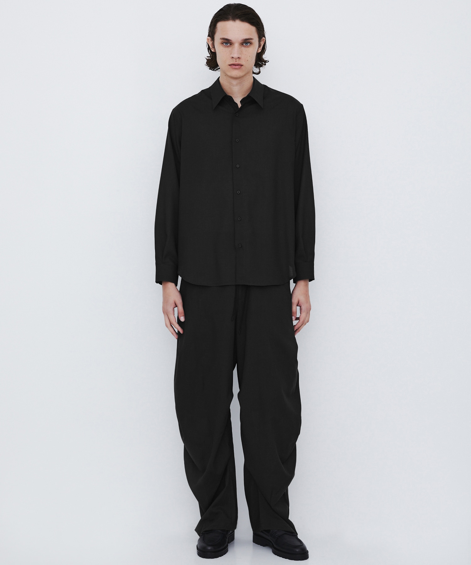 WOOL NYLON RIPSTOP ロングスリーブシャツ