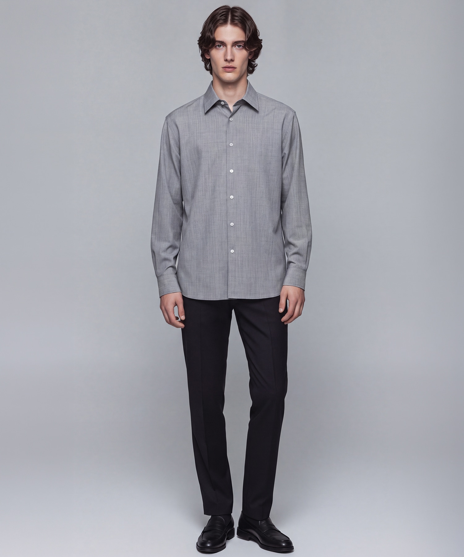 〈WEB限定〉HYBRID WOOL リラックスシャツ