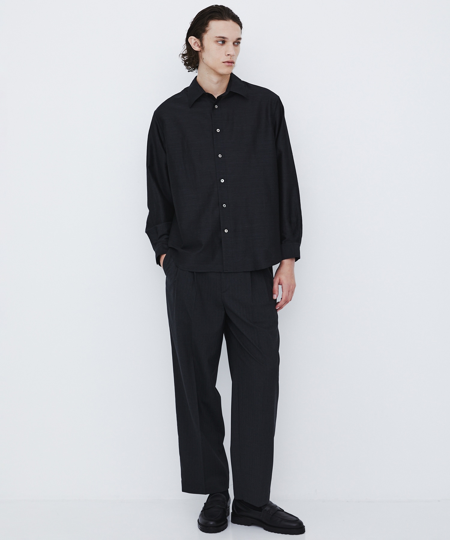 〈数量限定〉WOOL SILK RELAX SHIRT