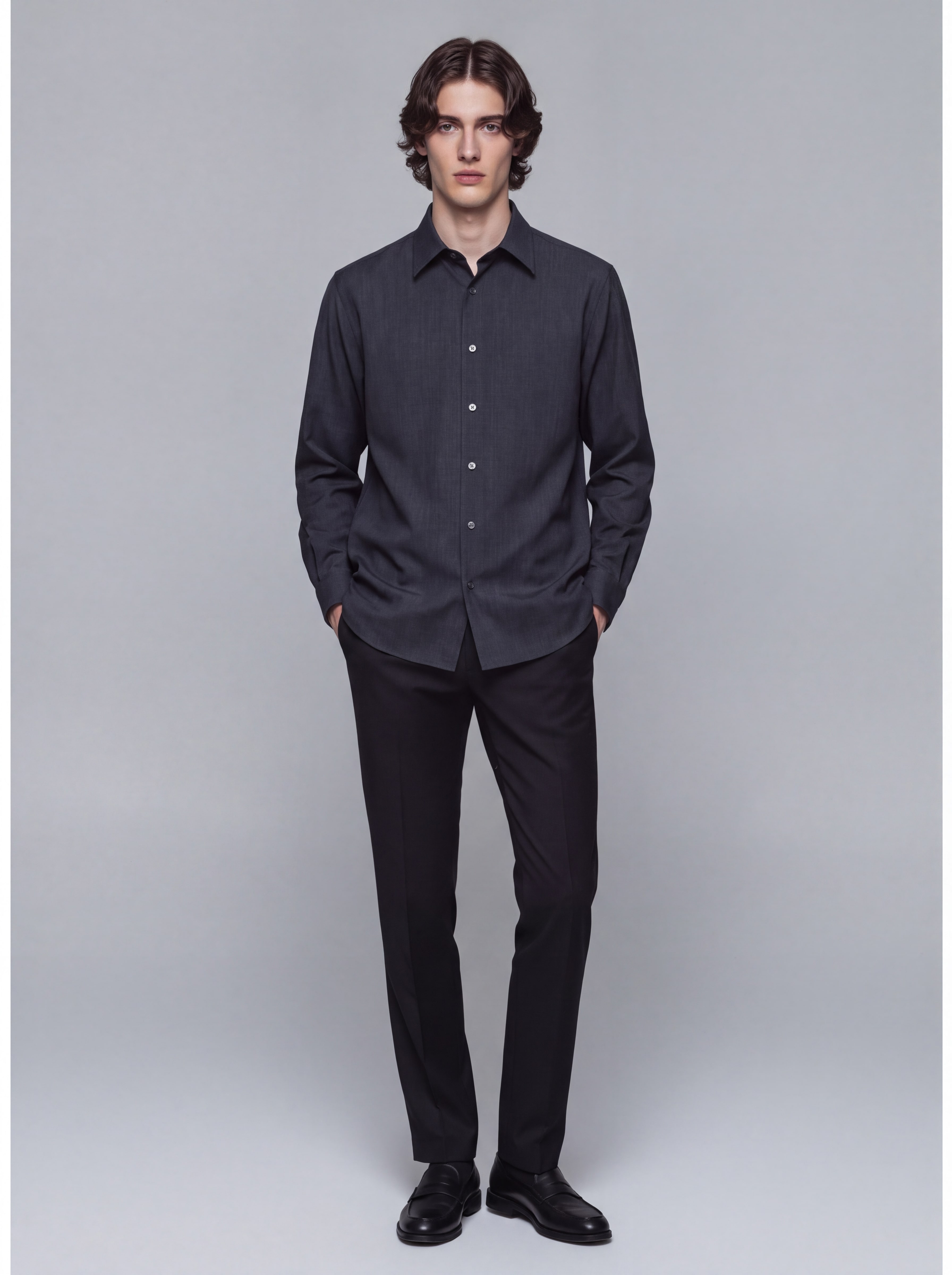 〈WEB限定〉HYBRID WOOL リラックスシャツ