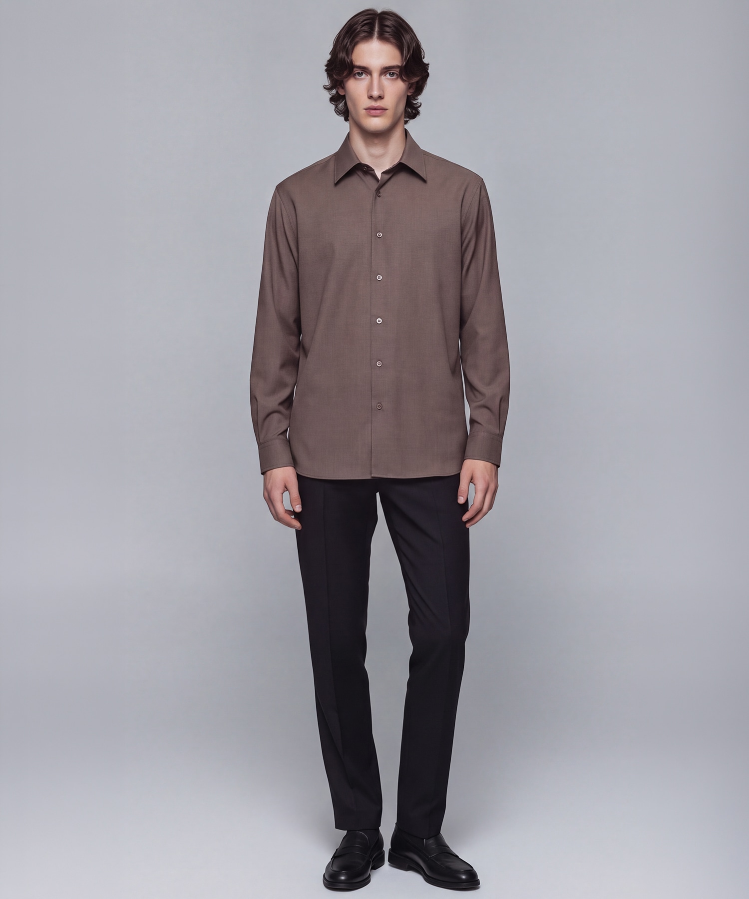 〈WEB限定〉HYBRID WOOL リラックスシャツ
