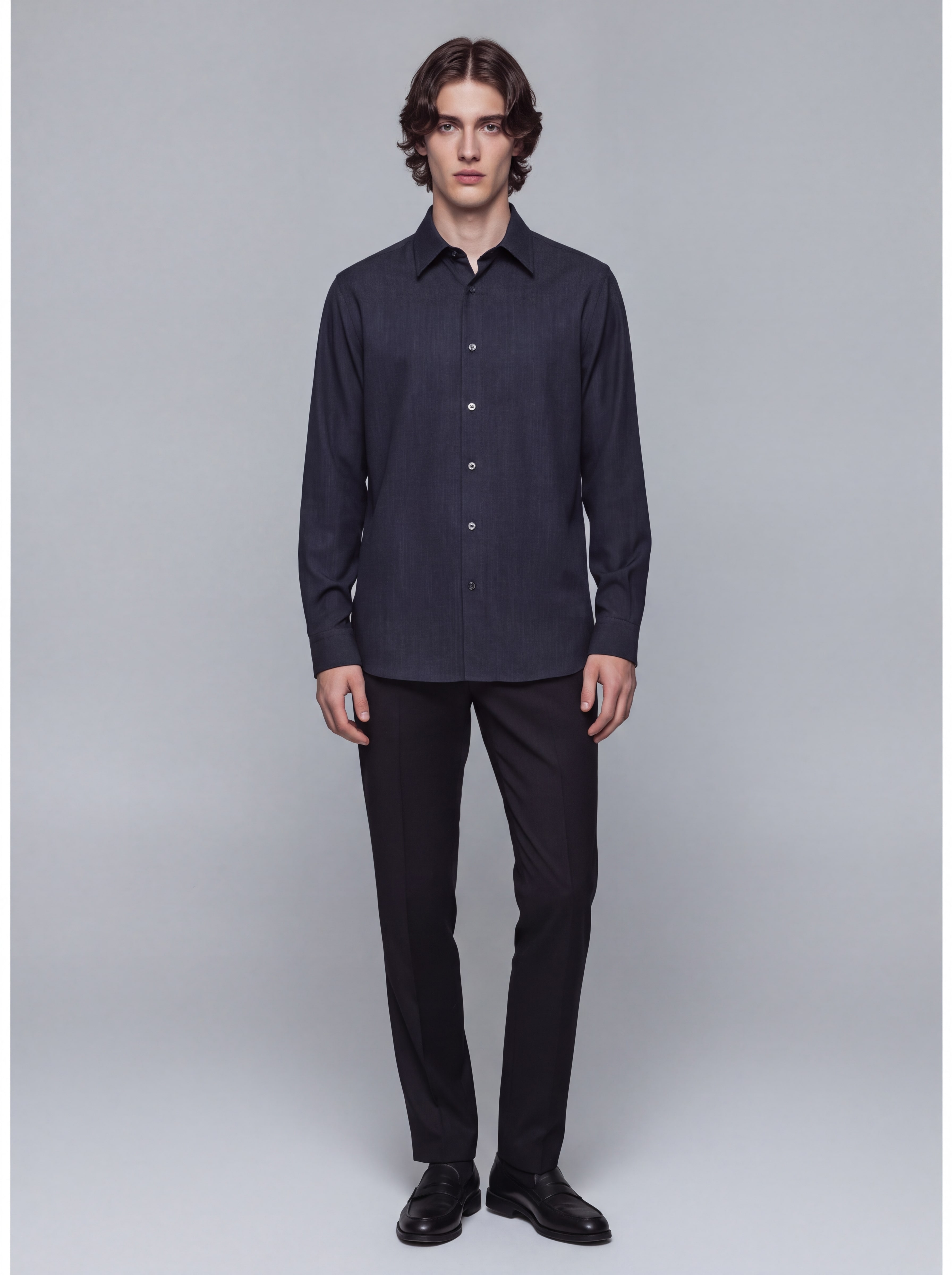 〈WEB限定〉HYBRID WOOL リラックスシャツ