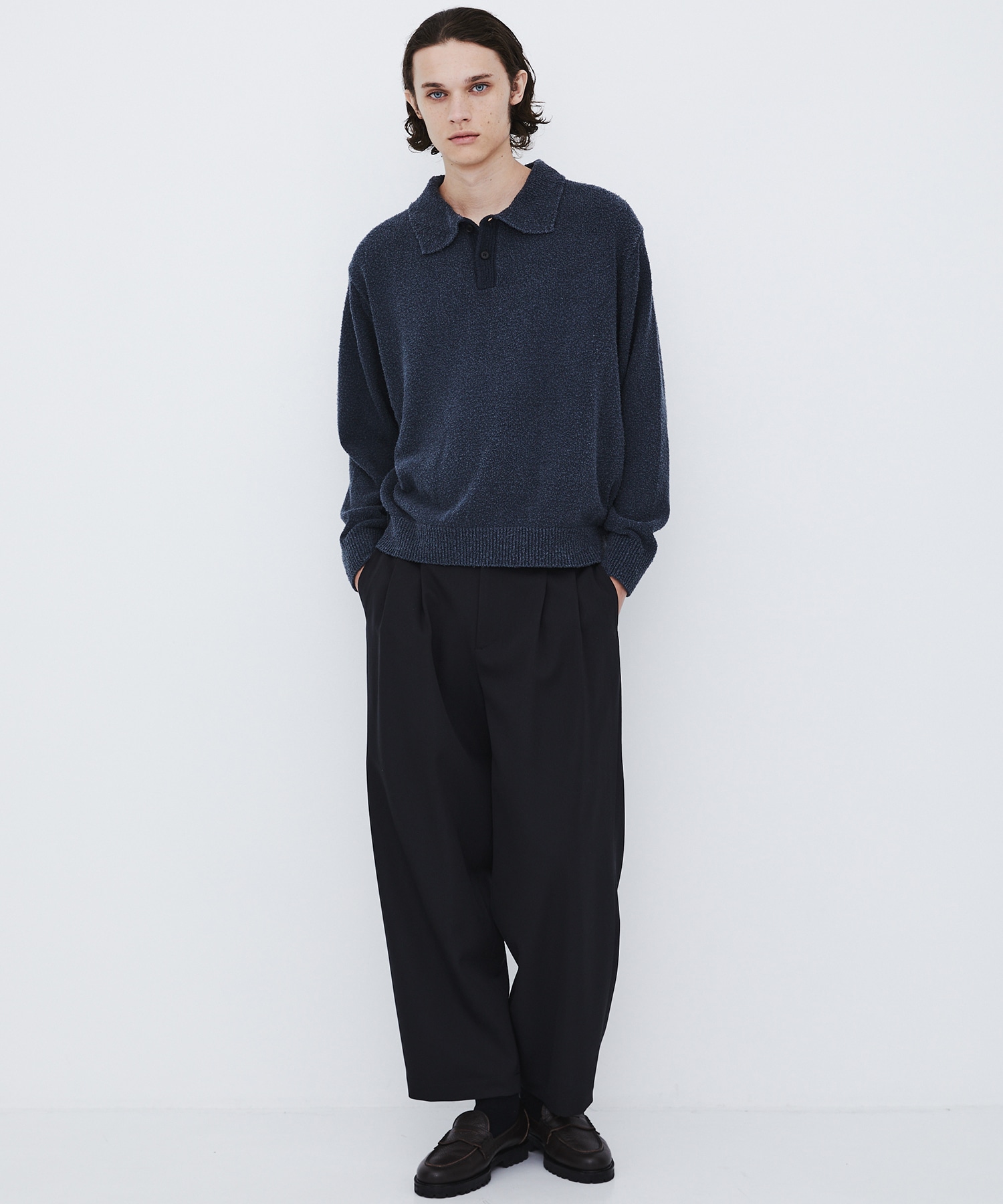 〈WEB先行販売〉超撥水 WOOL GABARDINE 2タックバレルパンツ