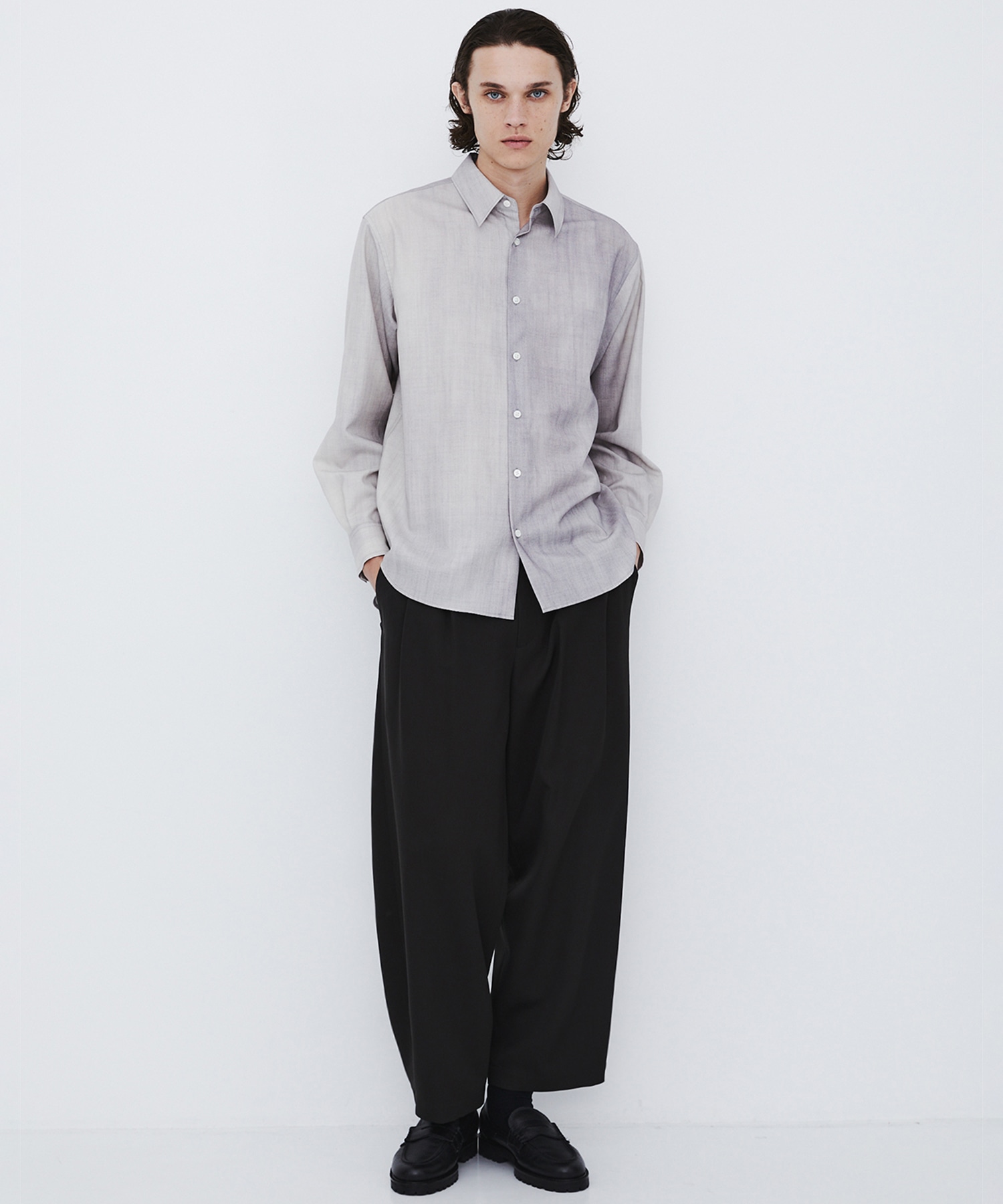 〈WEB先行販売〉超撥水 WOOL GABARDINE 2タックバレルパンツ