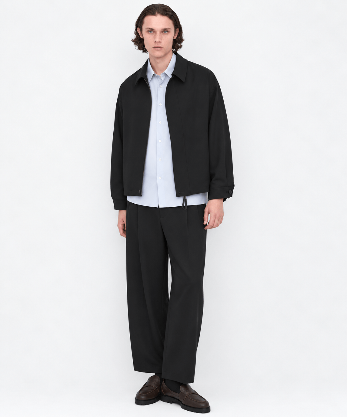 超撥水 WOOL GABARDINE 2タックバレルパンツ