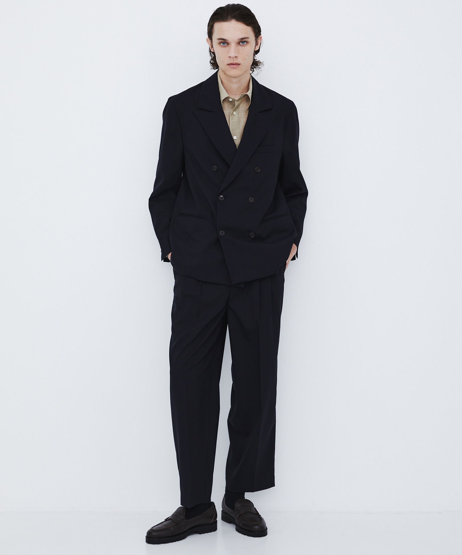 〈数量限定〉SERPINO WOOL 2TUCK PANTS