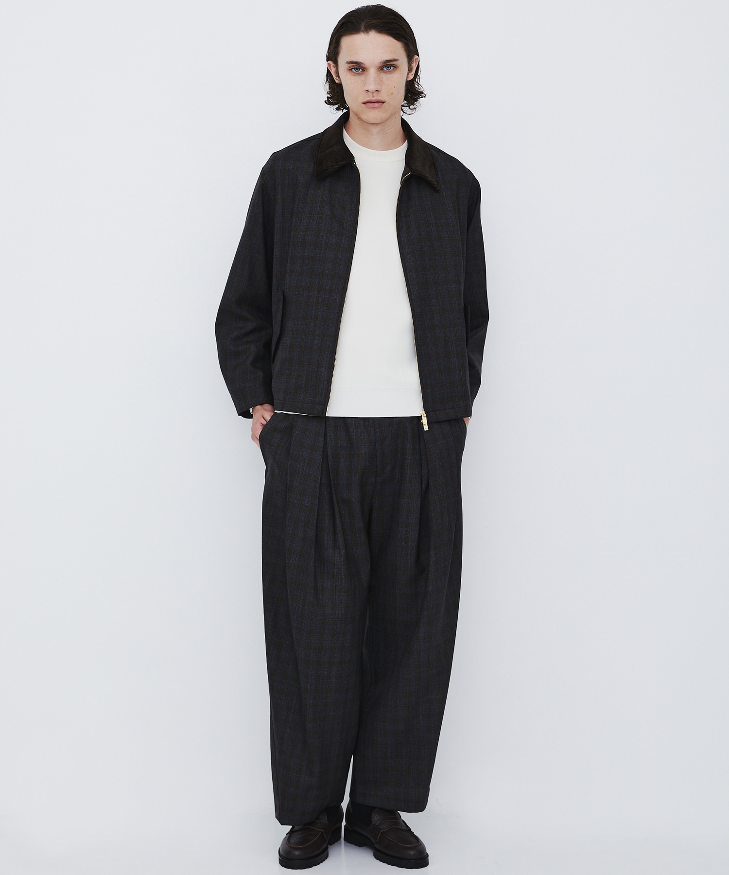 〈数量限定〉CUBA CHECK ハリントンブルゾン