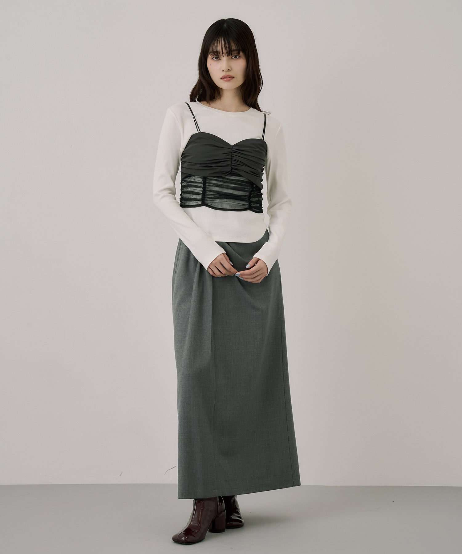 ギャザービスチェコンビTEE