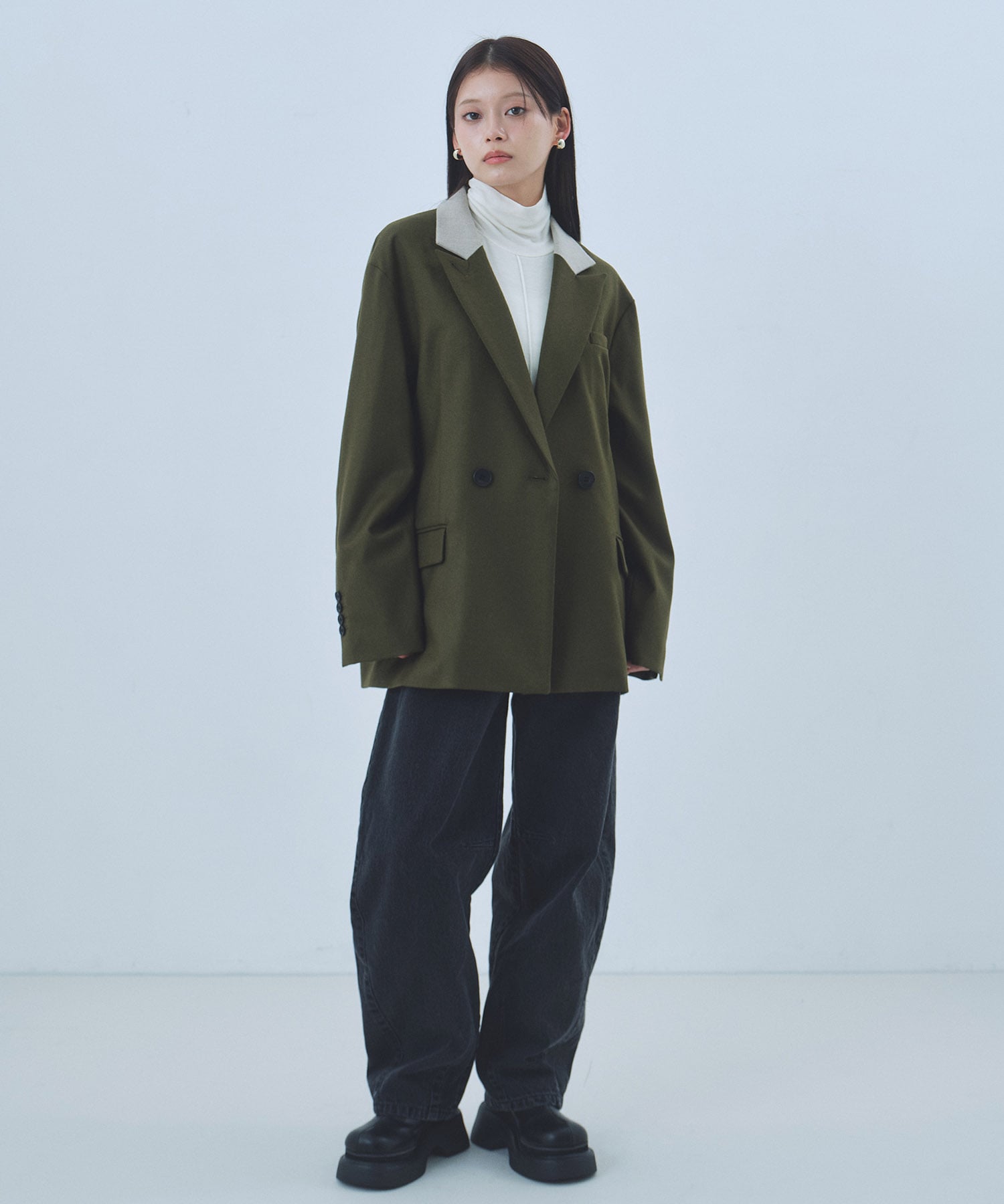 〈残りわずか〉ラペルポイントテーラードジャケット