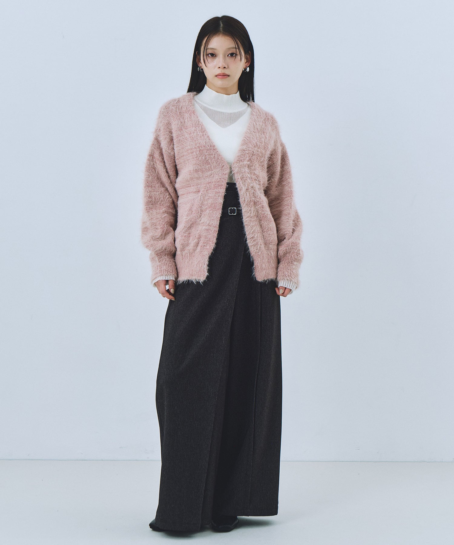 シャギーモヘアカーディガン