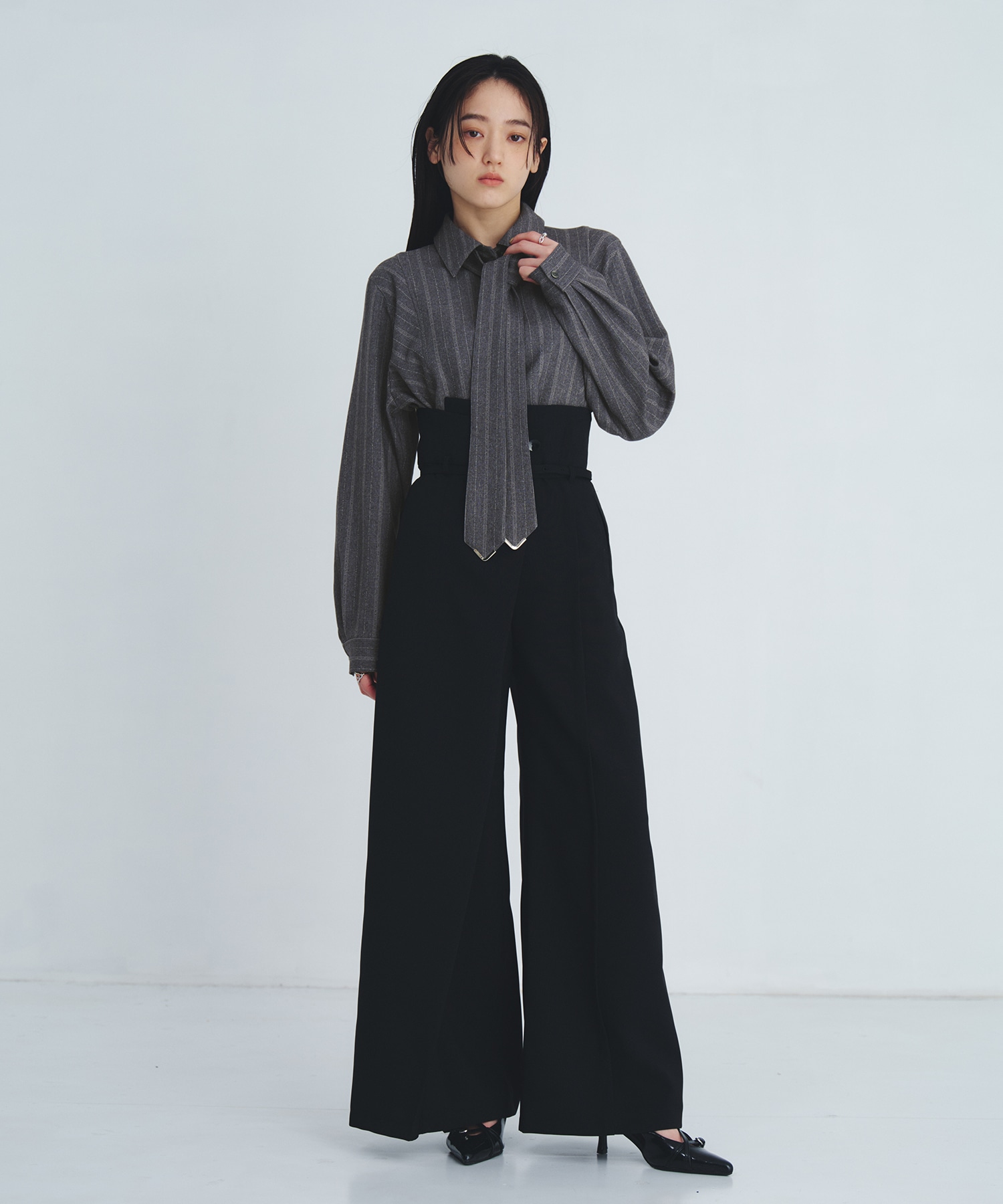 【再入荷】コーナーチップボウタイシャツ