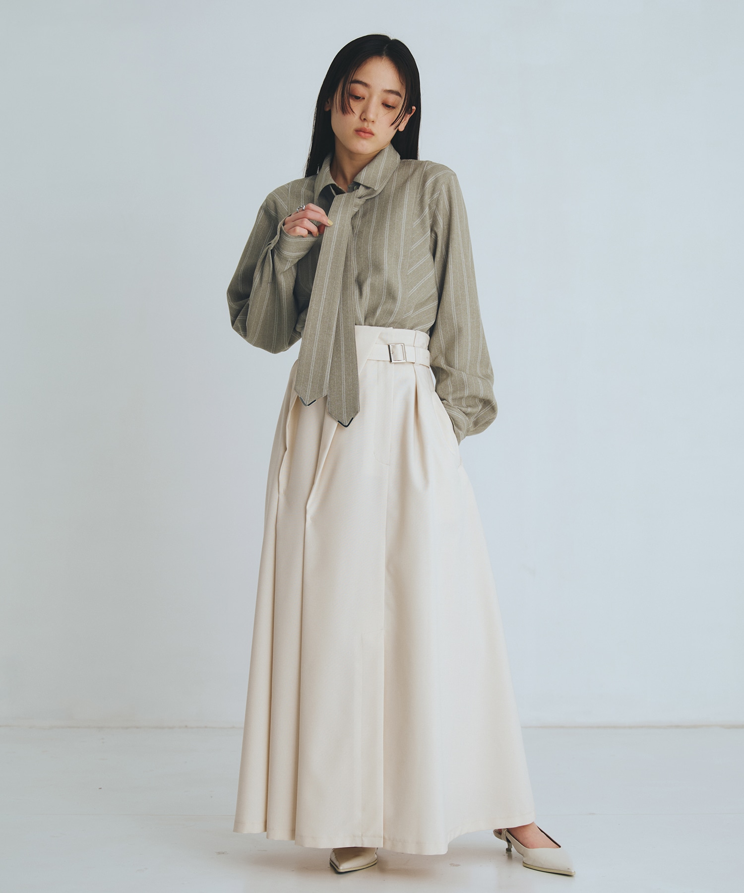 【再入荷】コーナーチップボウタイシャツ