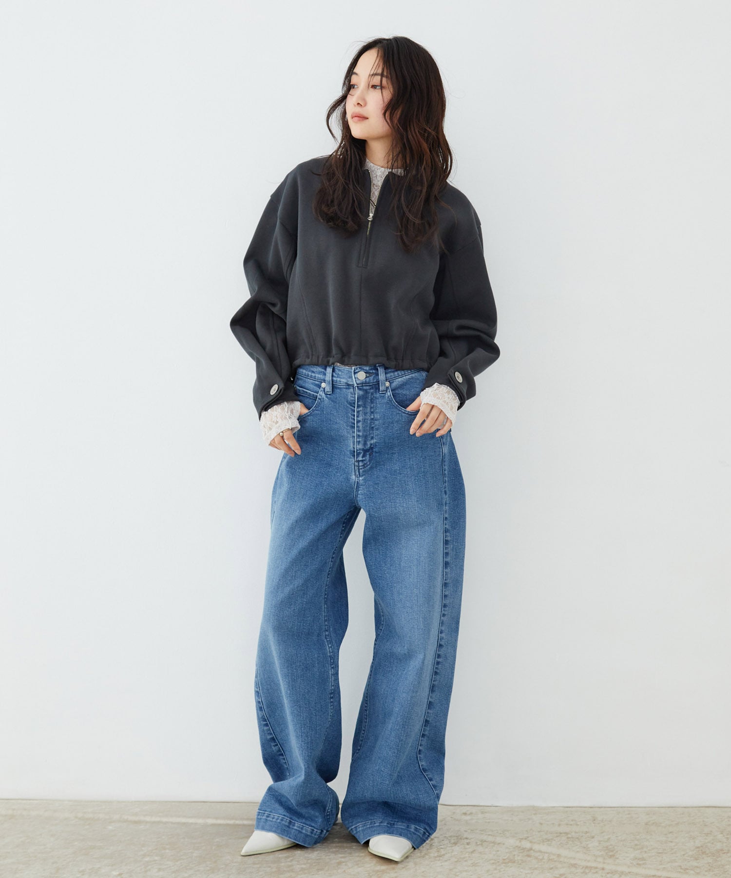 タックフォルムスリーブカットプルオーバー