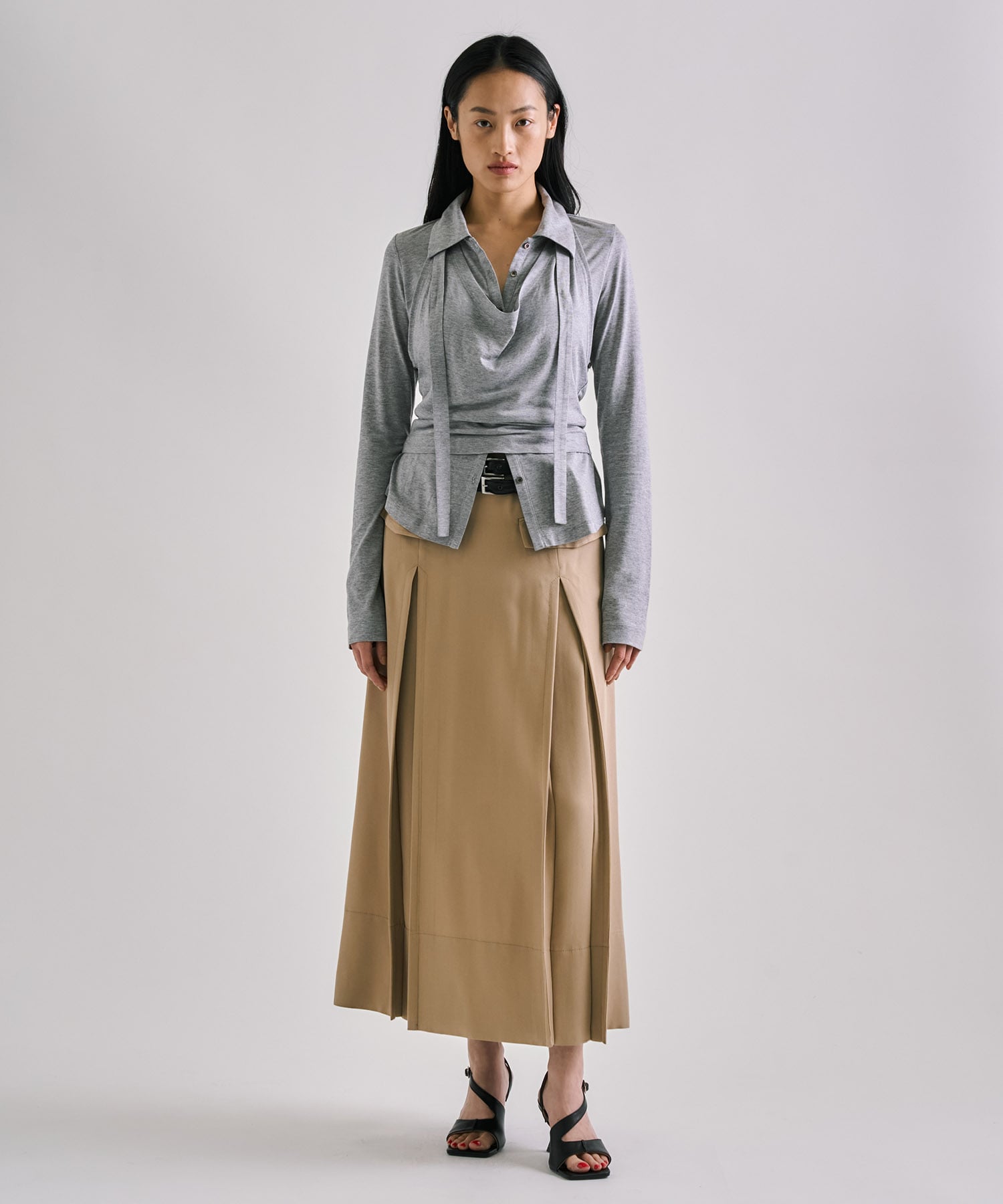 Halterneck Layered Polo