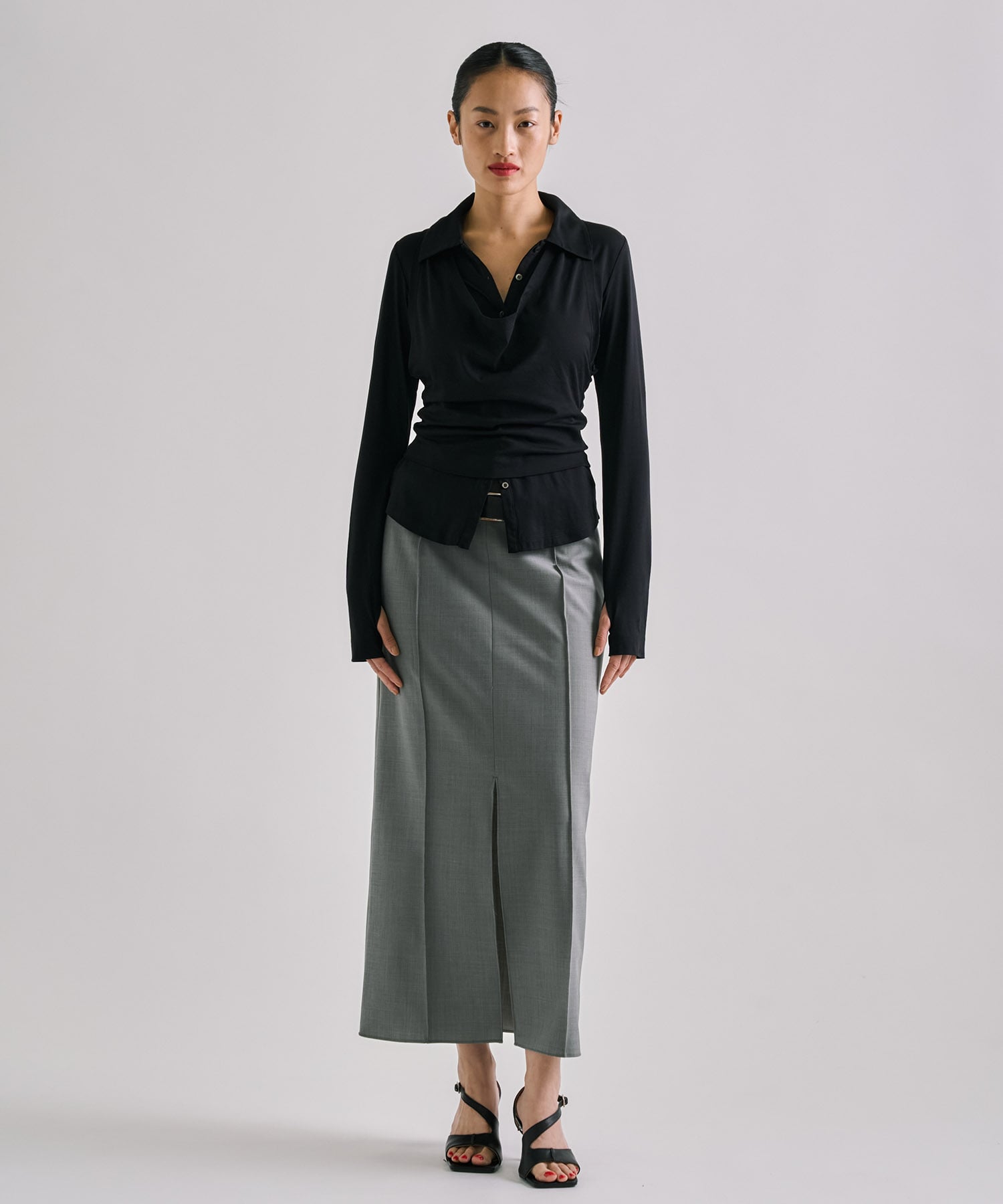 Halterneck Layered Polo