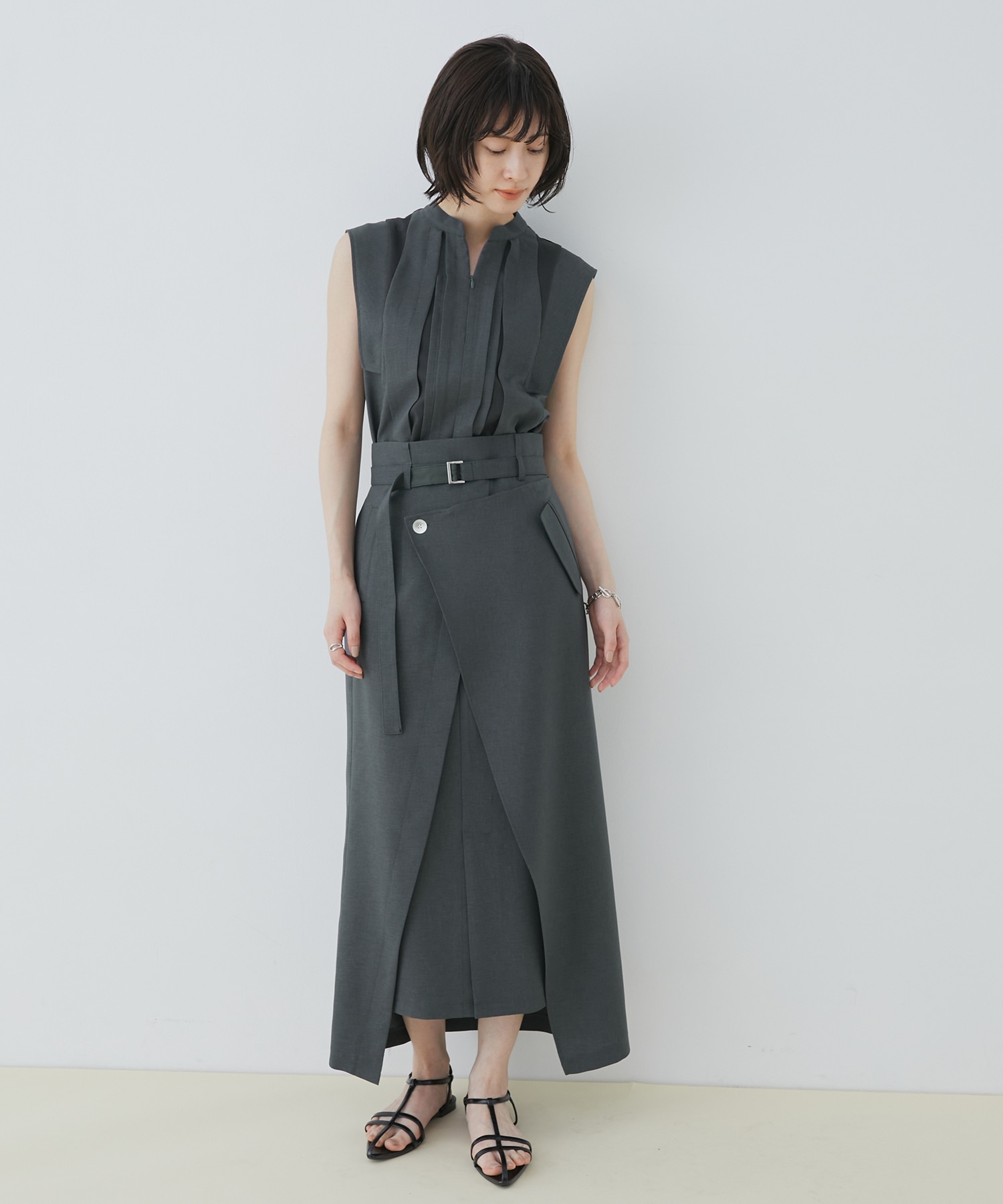 ACETATEラップスカート